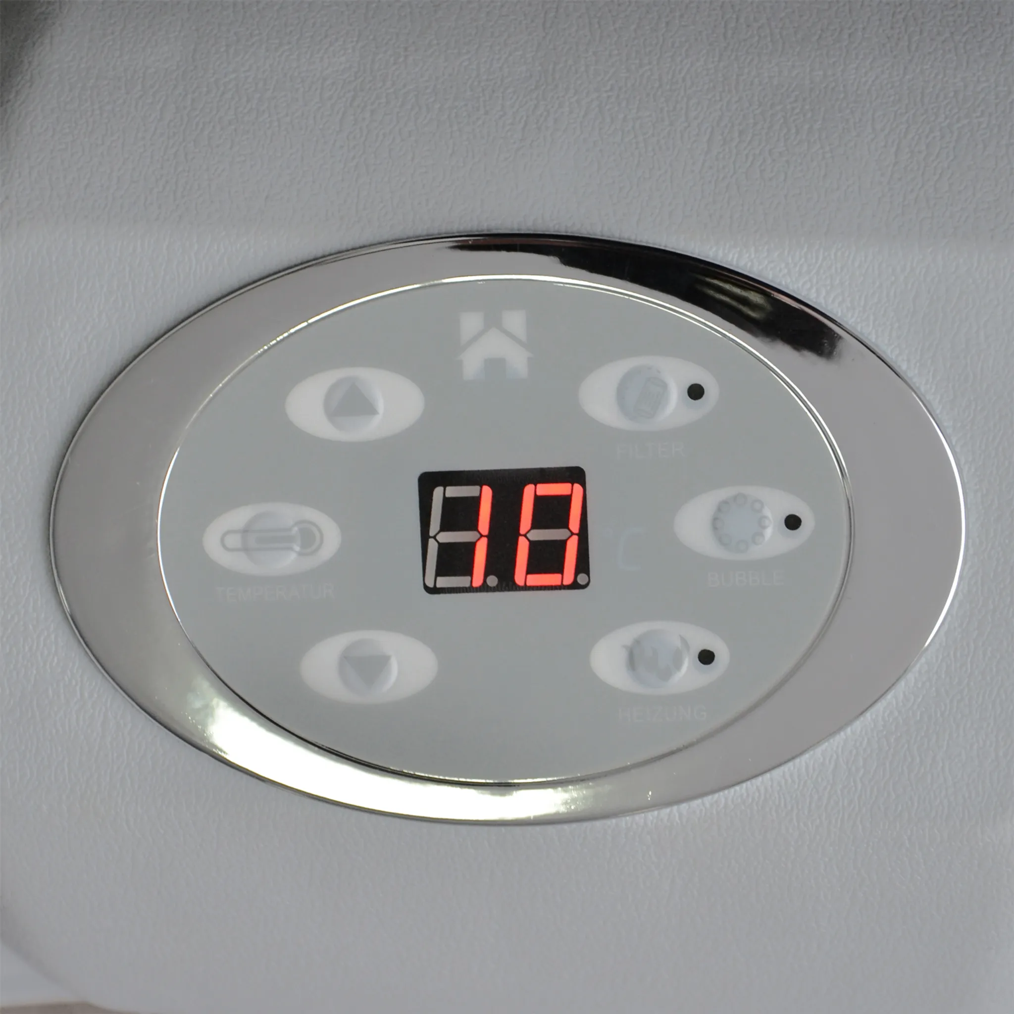 HOME DELUXE - Outdoor Whirlpool - SPLASH - Farbe: Beige - ⌀ 208 cm, Höhe 65 cm, 130 Luftdüsen - inkl. Abdeckung, Reparaturset, Filterset I Außen Whirlpool Spa für 6 Personen – Bild 8