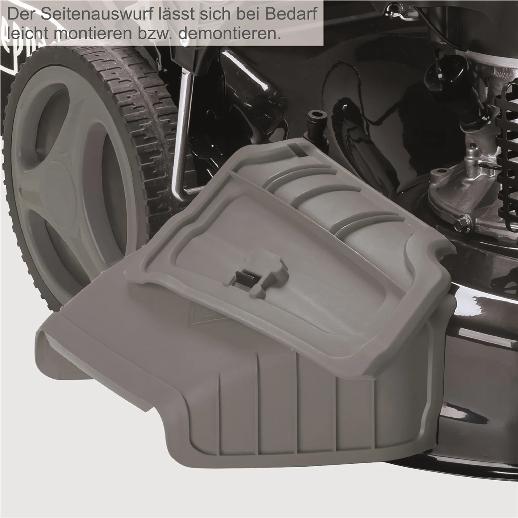 Scheppach MS197-51B Black Benzin Rasenmäher Trike mit Radantrieb | 5,2PS | 4-Takt Motor 200ccm | 51cm Schnittbreite | 65L Fangkorb | Stahlgehäuse | 7-Fach Schnitthöhenverstellung 25-75mm – Bild 6