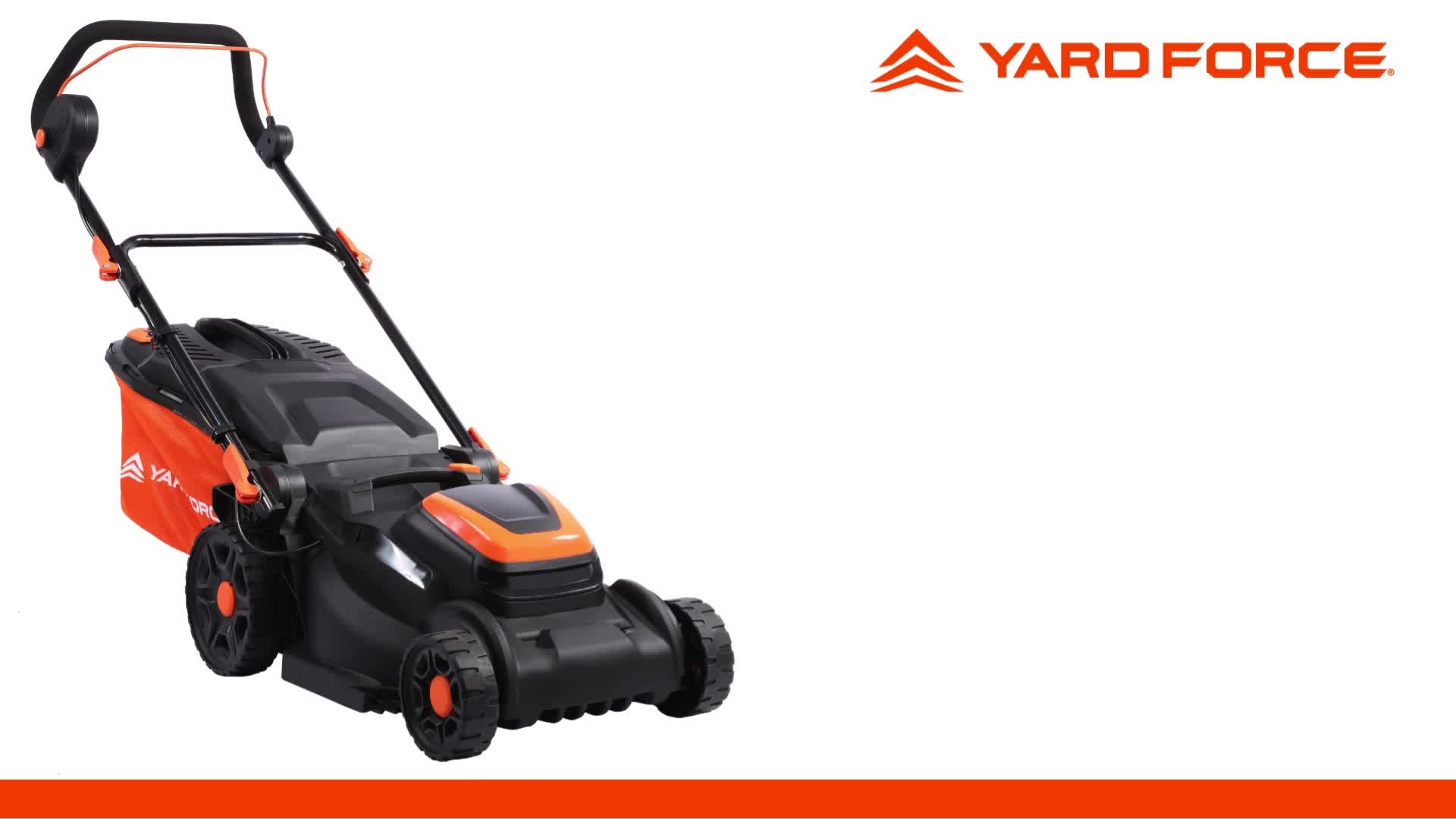 Yardforce Akku-Rasenmäher LM C40B mit siebenfacher Schnitthöhenverstellung orange-schwarz One Size – Bild 7
