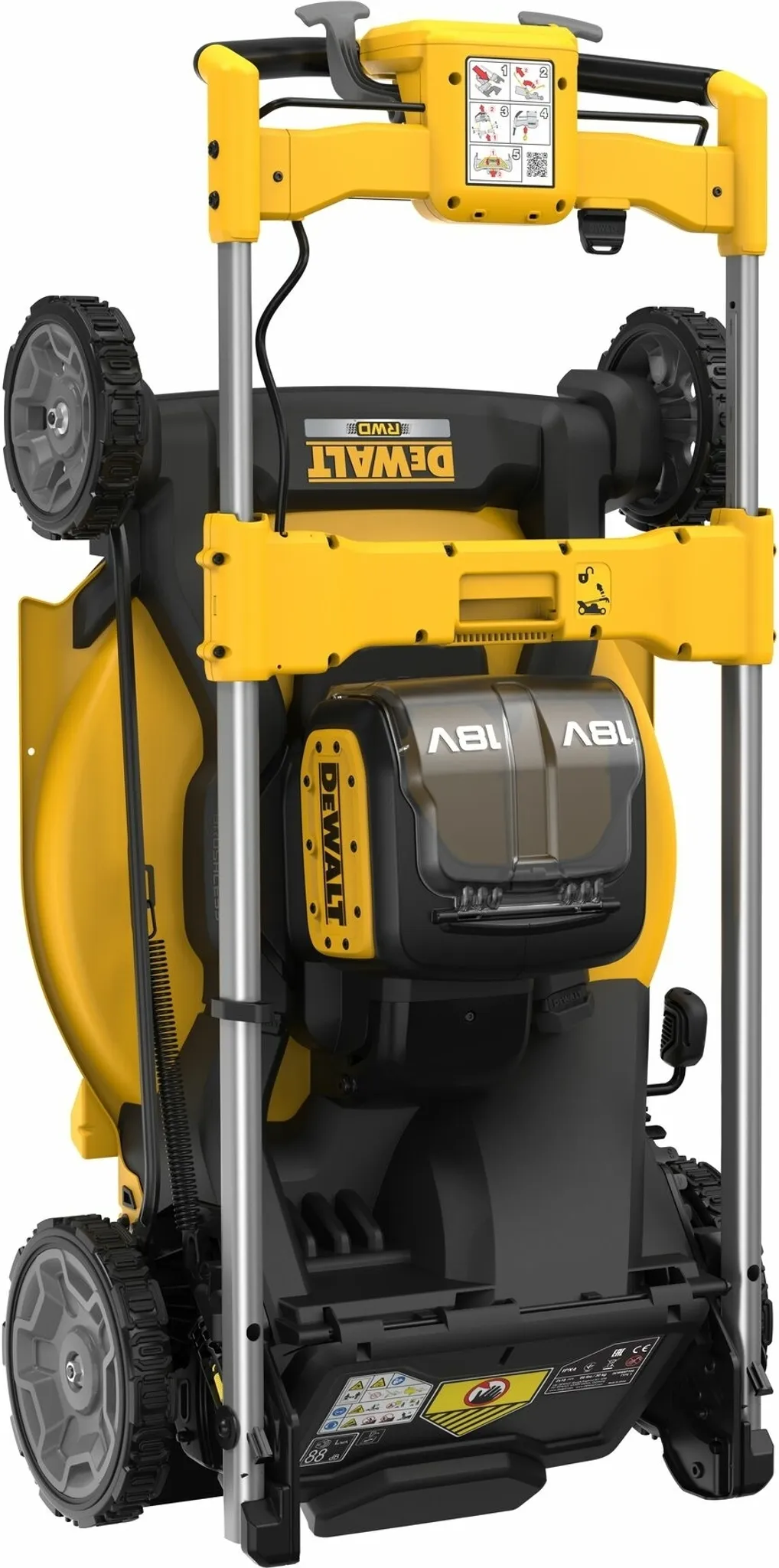 DeWalt DCMWSP156N-XJ 2x18 Volt Akku-Rasenmäher 53 cm, bl, mit hinterem Radantrieb, (ohne Akku & Netzteil) – Bild 3