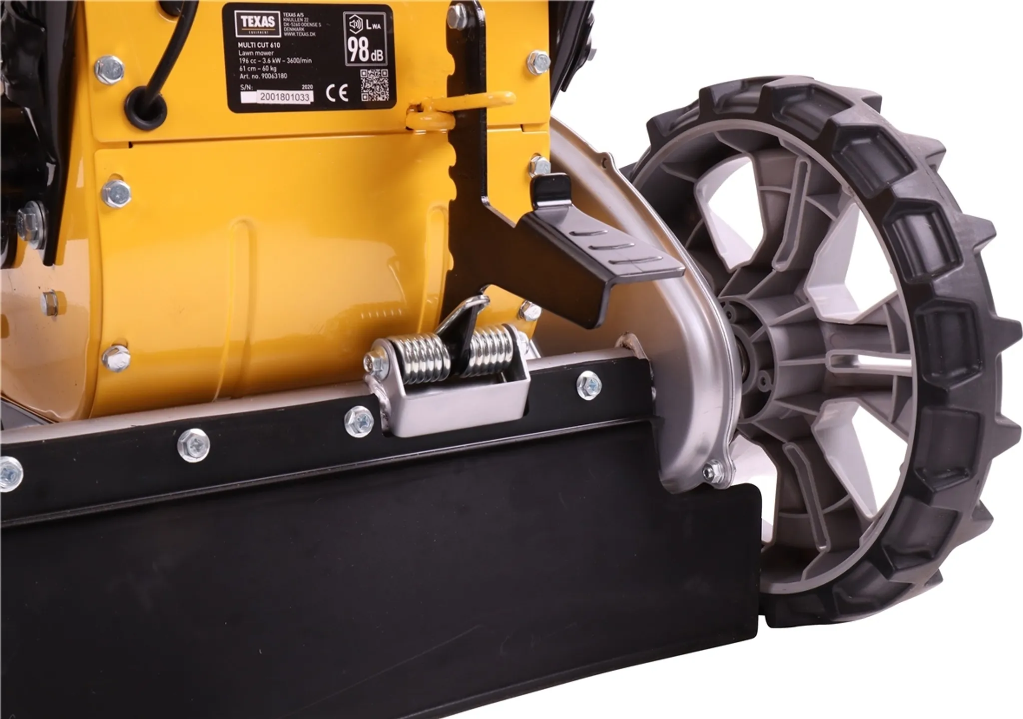 Texas Profi Wiesenmäher Hochgrasmäher Rasenmäher Benzin mit Antrieb Radantrieb Multi Cut 610 | 196cm³ | 4-Takt | 4,9PS | 61cm Schnittbreite – Bild 6