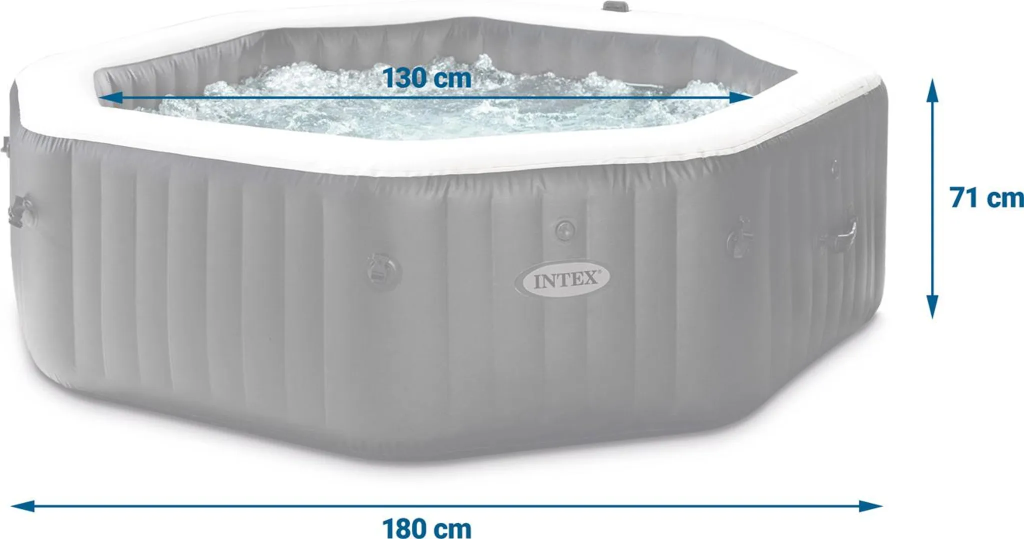 INTEX Whirlpool aufblasbar 4 Personen – Hydromassage – Bild 10