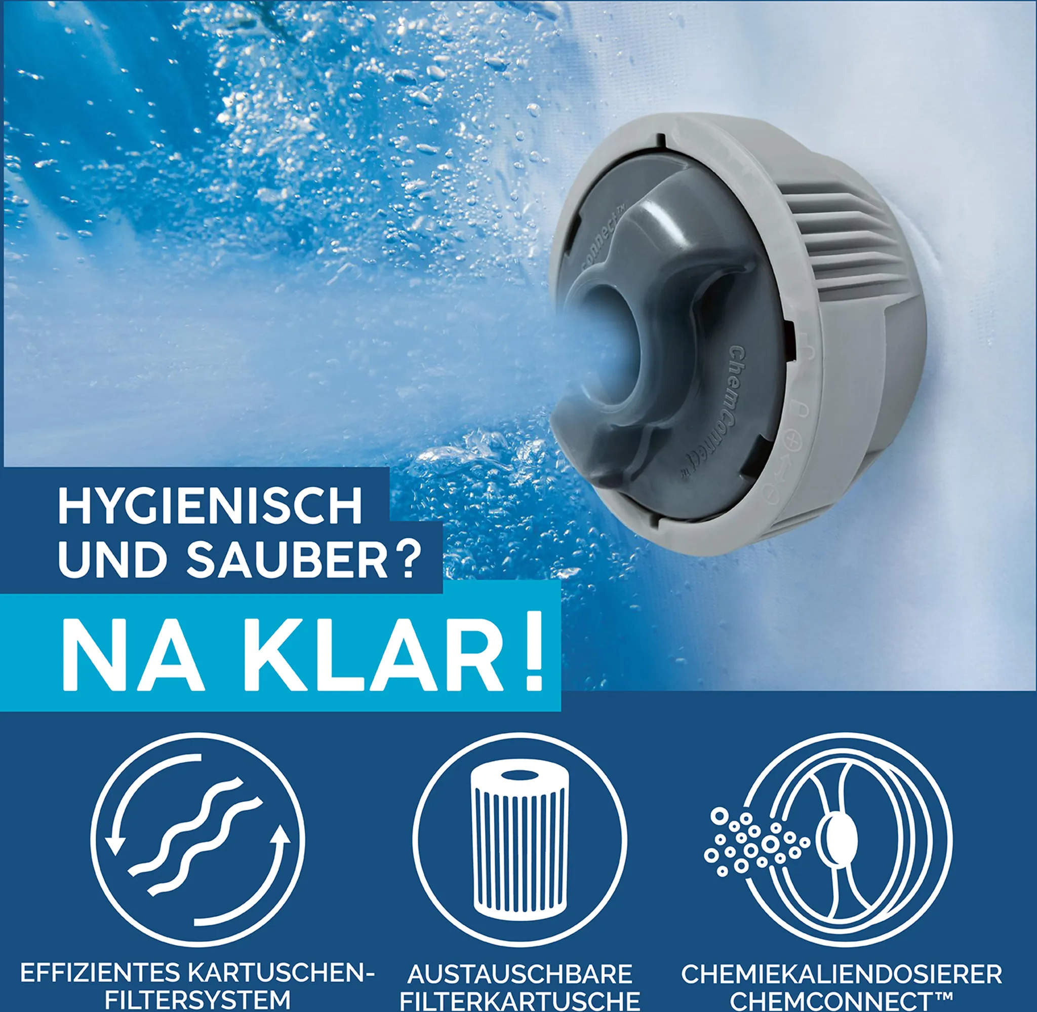 Bestway® LAY-Z-SPA® WLAN-Whirlpool Madrid AirJet™ Ø 180 x 66 cm, rund – Bild 7