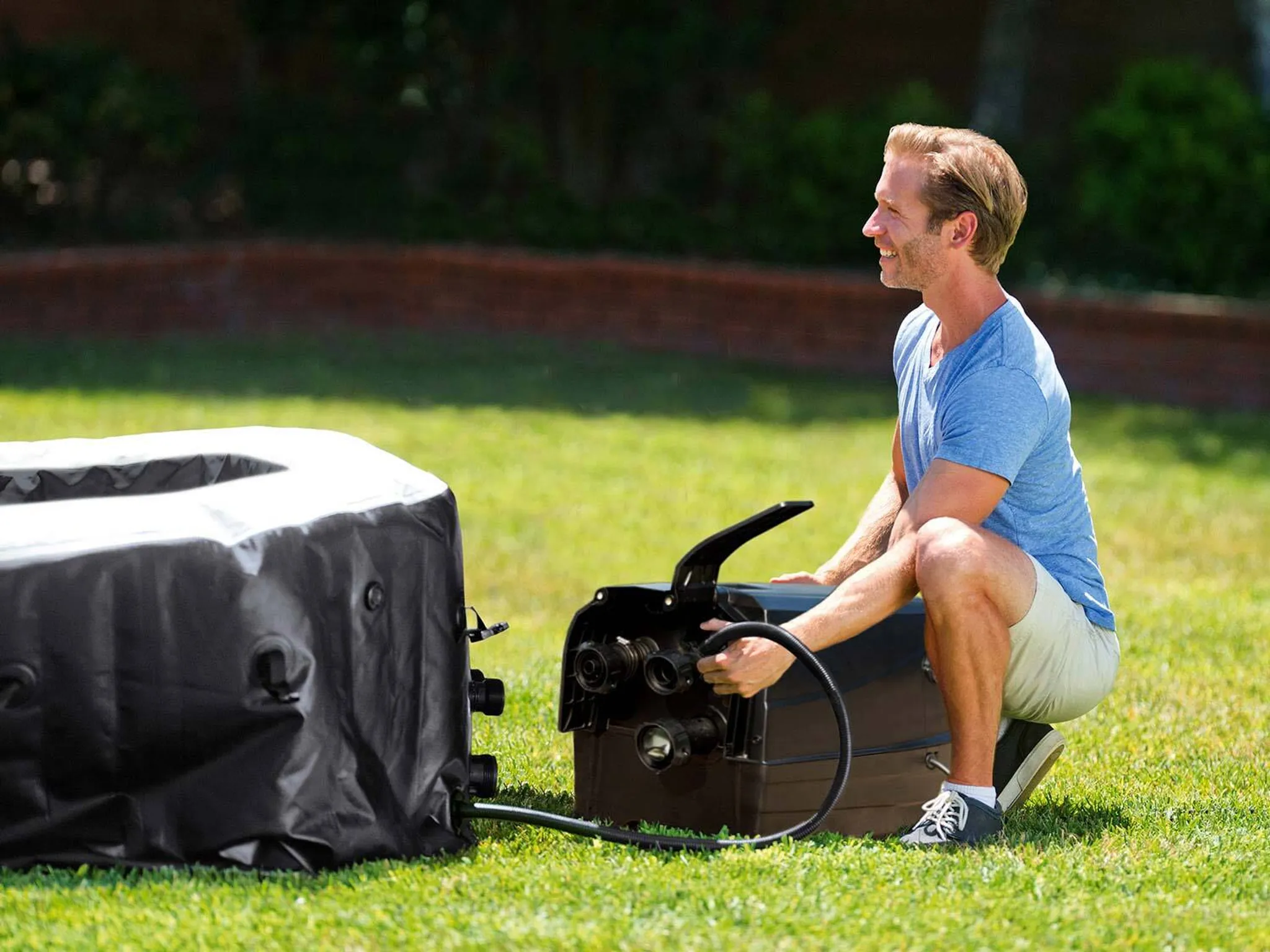 INTEX Whirlpool aufblasbar 4 Personen – Hydromassage – Bild 5