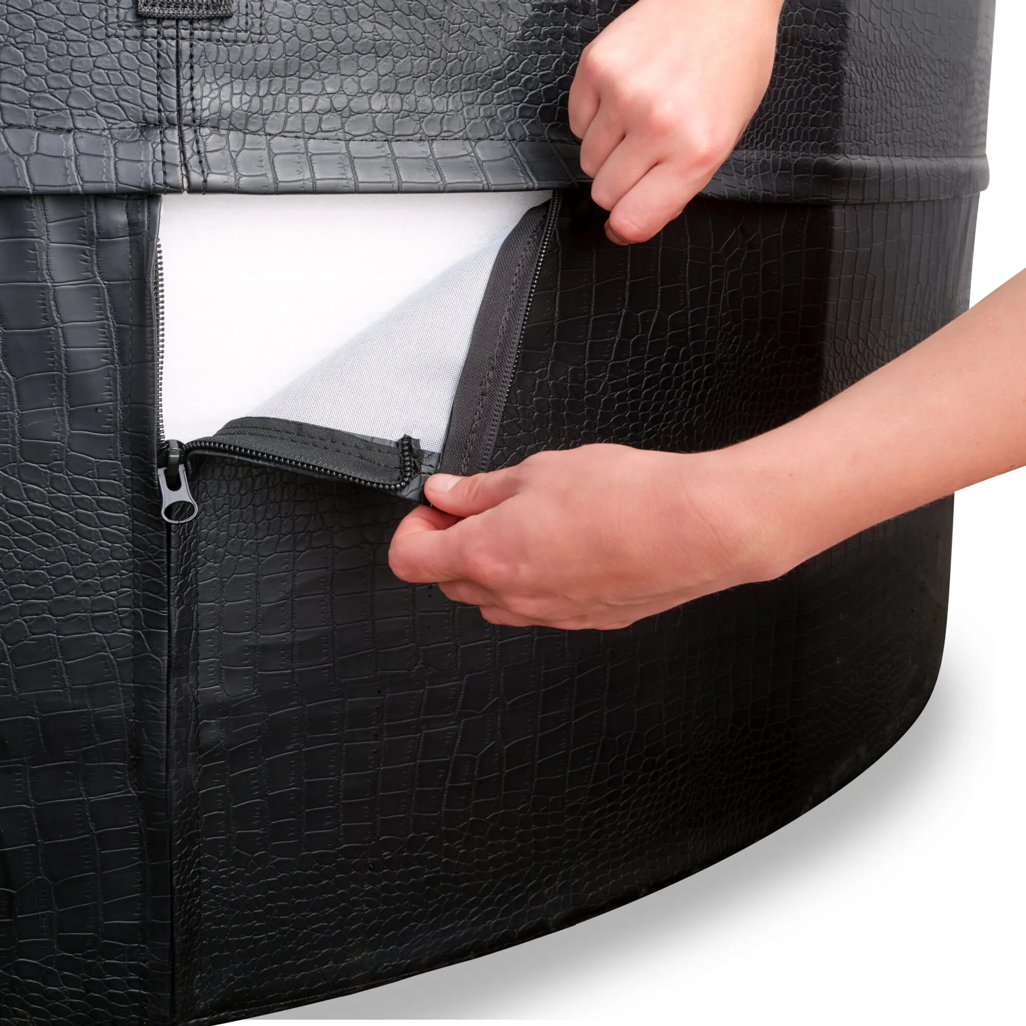 EXIT Leather Premium Whirlpool (4 Personen) - schwarz – Bild 5