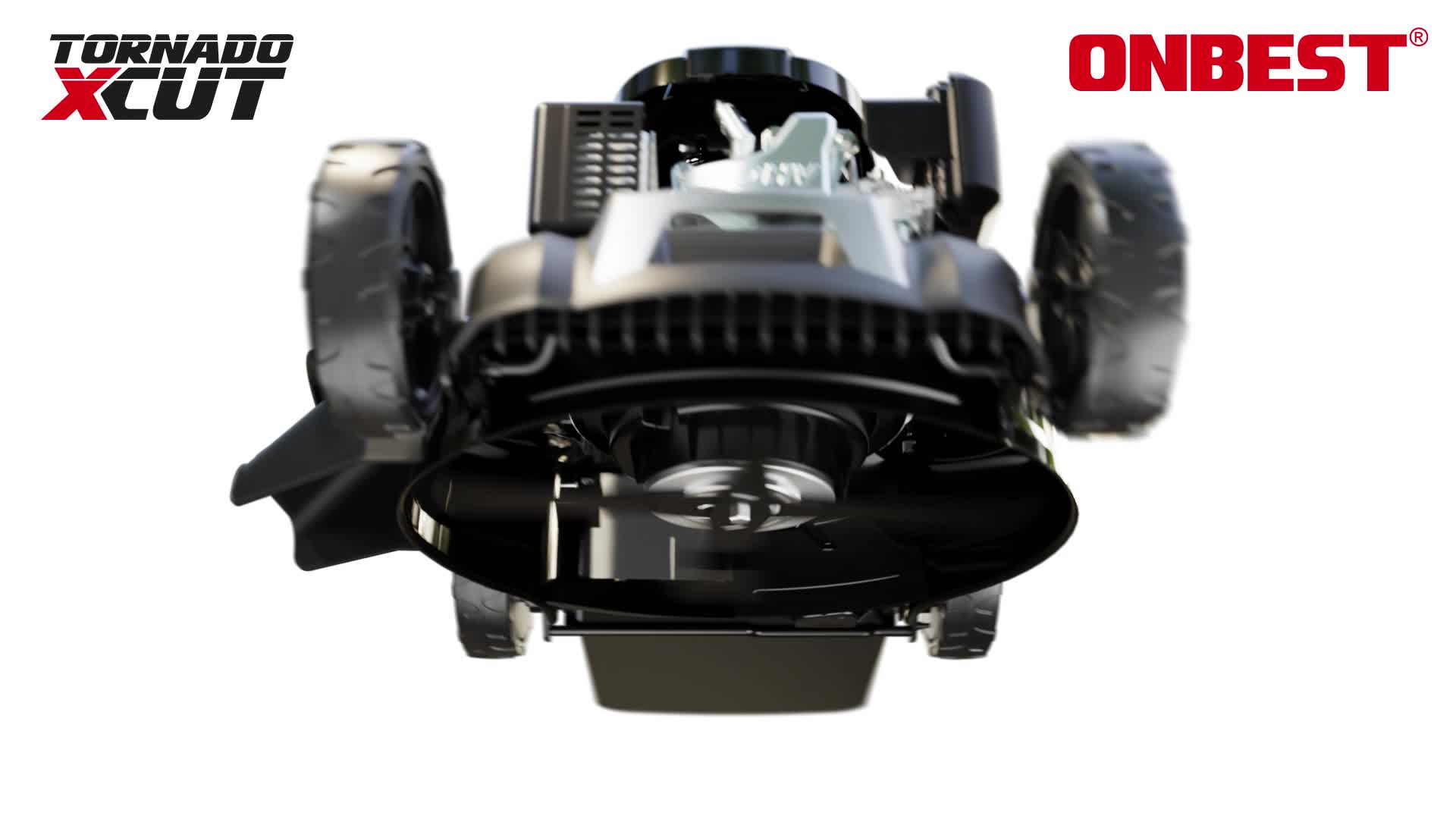 ONBEST Rasenmäher Benzin mit Antrieb TXC-3653E | 53 cm Schnittbreite | Elektrostart | 6,5 PS | Doppelmesser mit Sograd – Bild 7