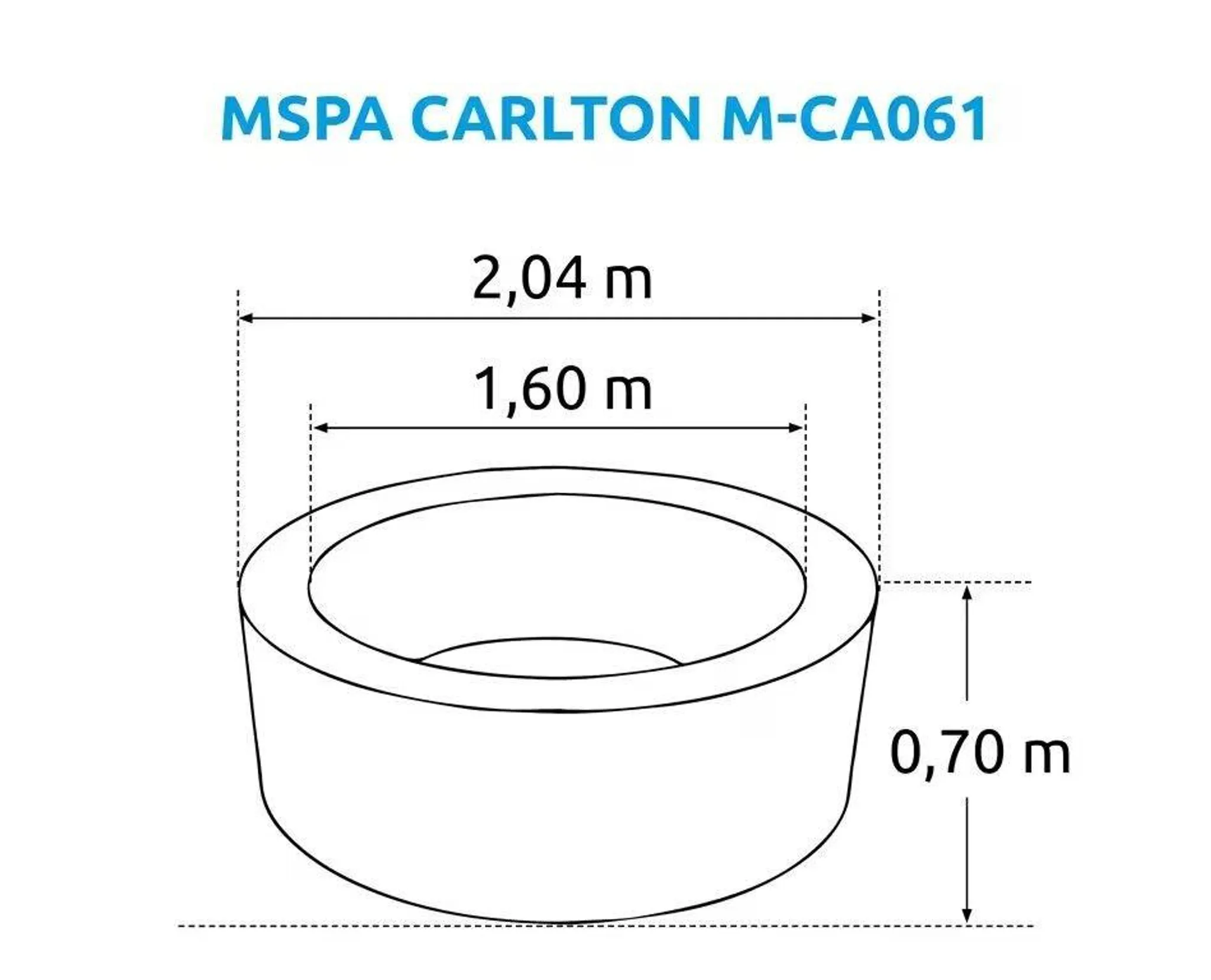 MSPA Carlton M-CA062 Whirlpool – Bild 3