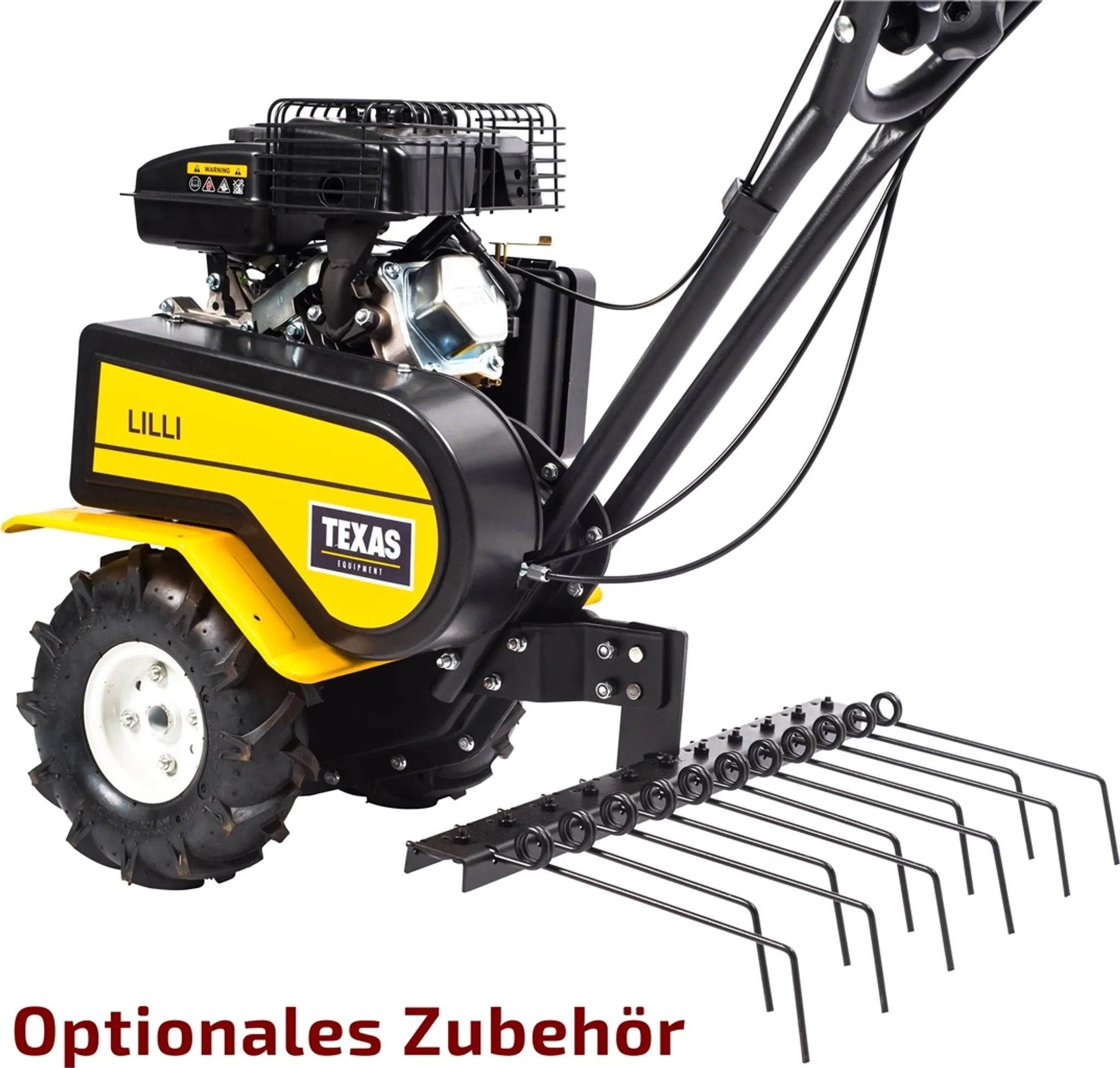 TEXAS Gartenfräse Motorhacke Bodenhacke Bodenfräse Pflug Benzin Lilli 365TG – Bild 10
