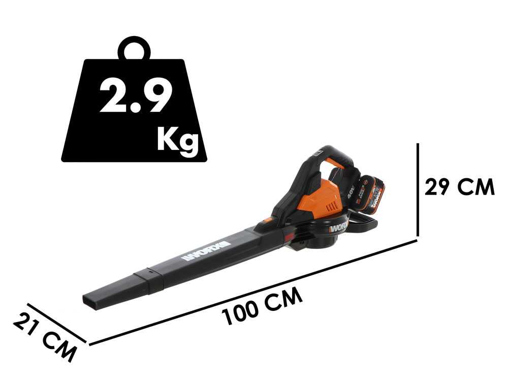3-in-1- Akku-Laubbläser und -sauger WORX WG583E - 2 x 20-V-Akkus - 4Ah – Bild 3