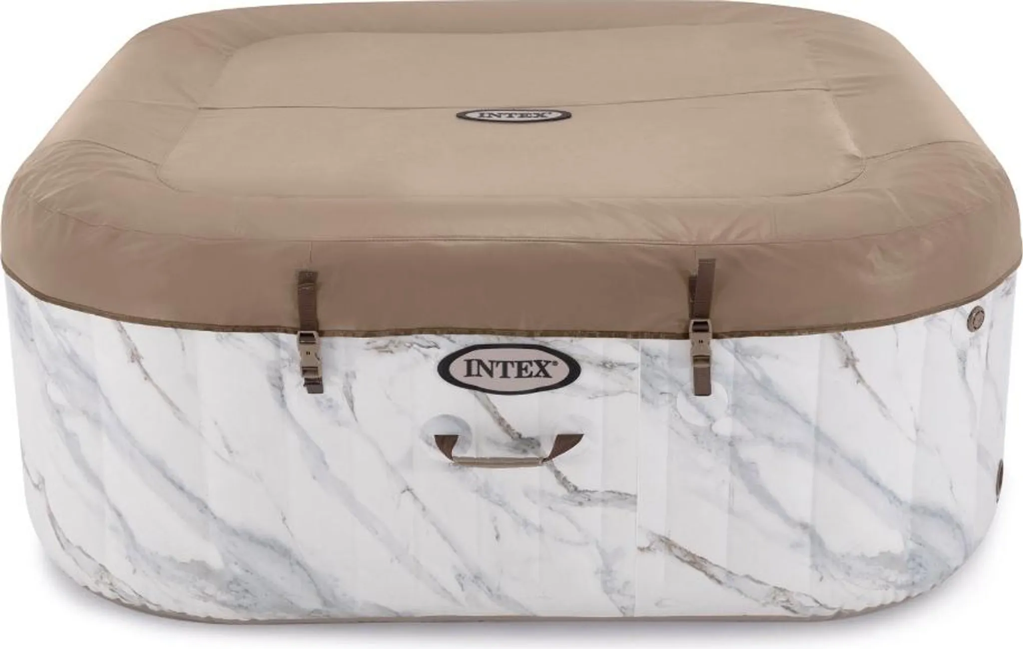 Quadratisches aufblasbares Bi-Zone Calacatta-Spa - 4-Sitzer – Bild 6