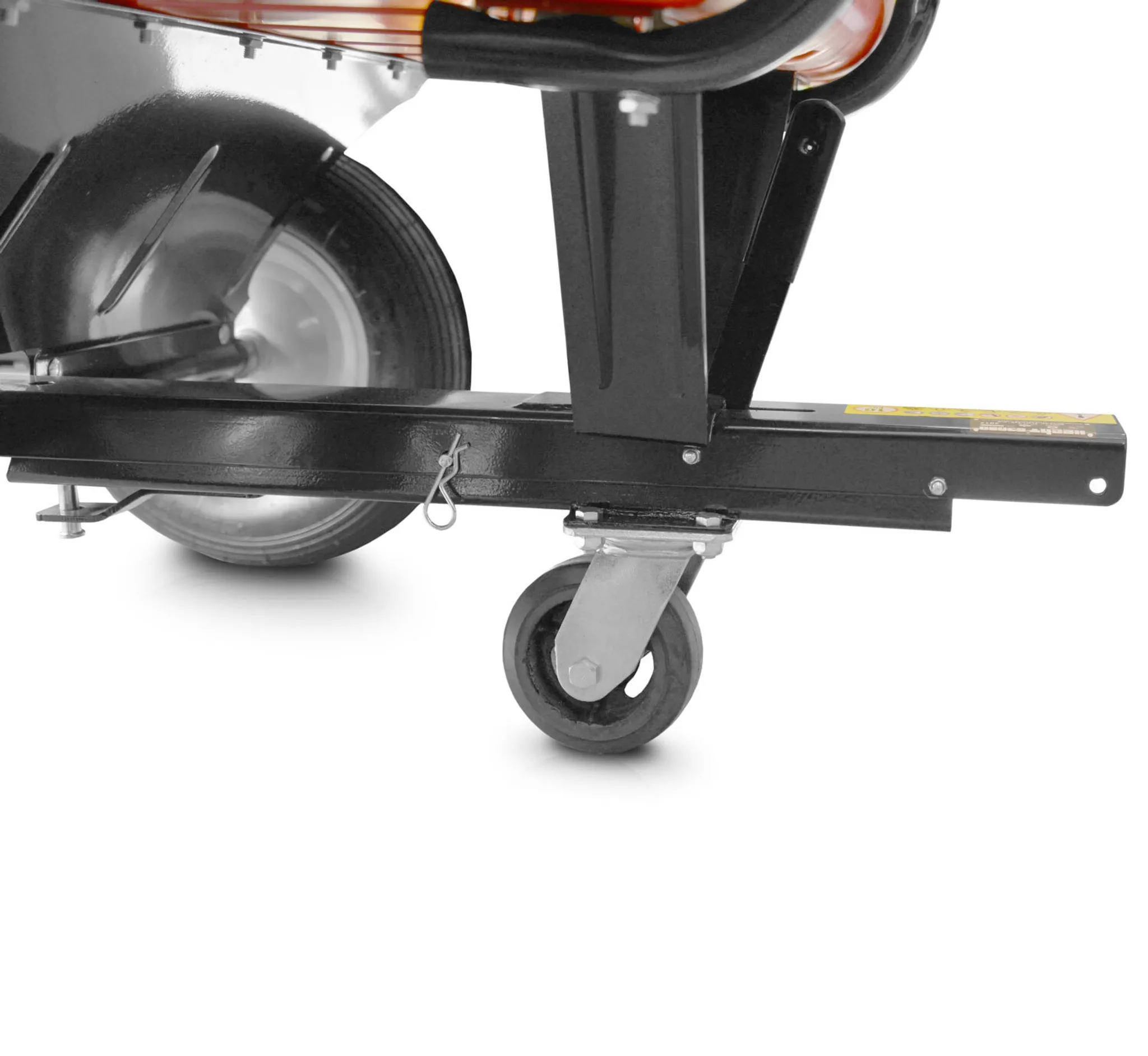 HECHT 53080 Anhänger | mit Kippfunktion | 300 kg | Tragkraft | 360°-Bugrad | Rasentraktor kompatibel – Bild 6