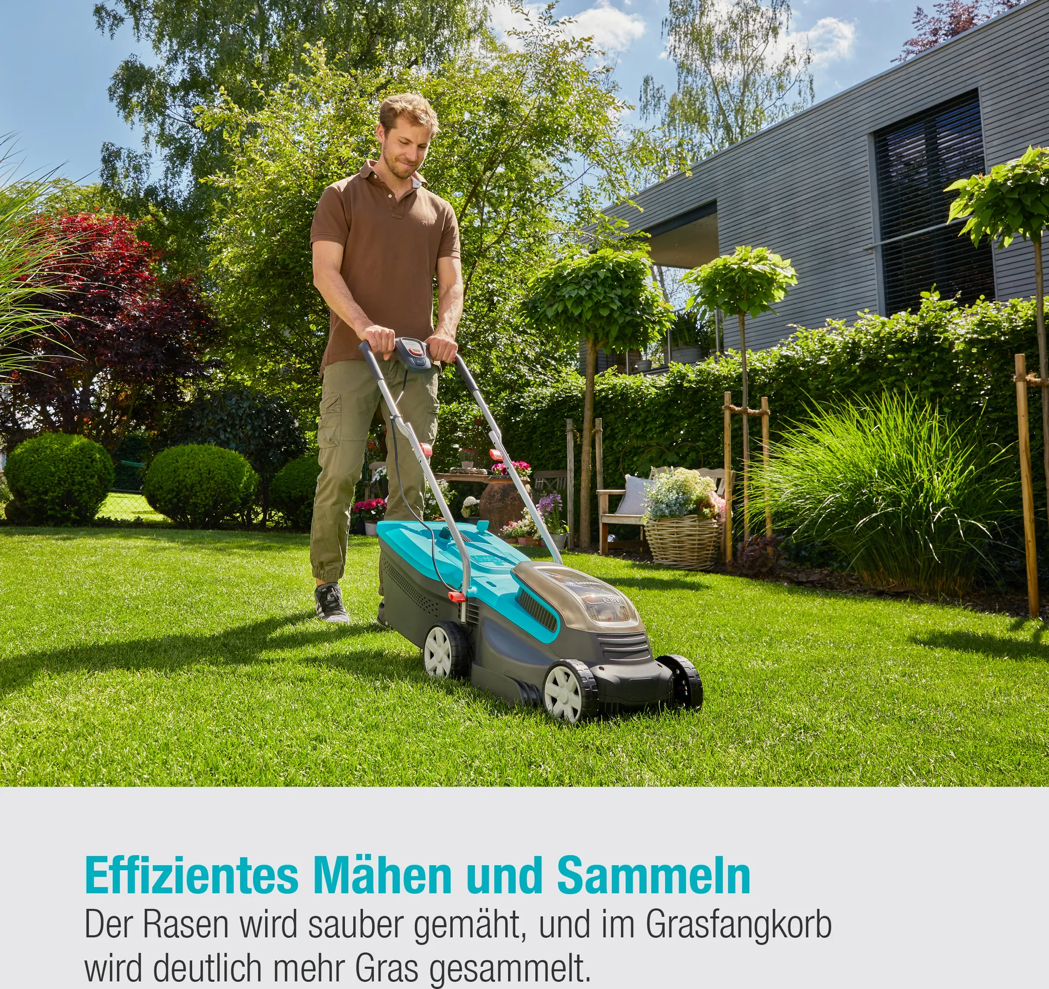 GARDENA Akku-Rasenmäher PowerMax 32/36V P4A Ready-To-Use Set 14621-20 – Bild 3