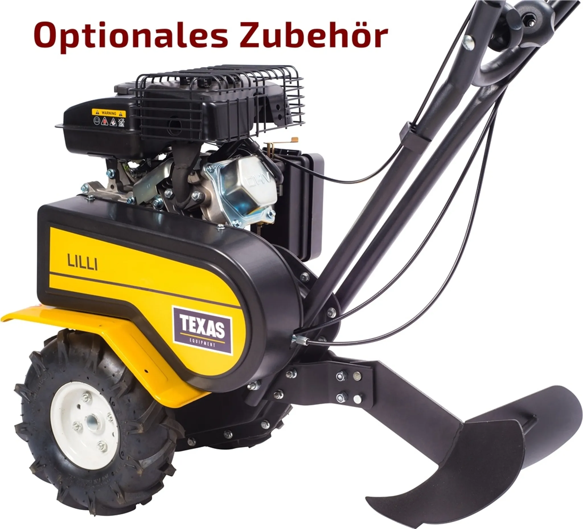 TEXAS Gartenfräse Motorhacke Bodenhacke Bodenfräse Pflug Benzin Lilli 365TG – Bild 9