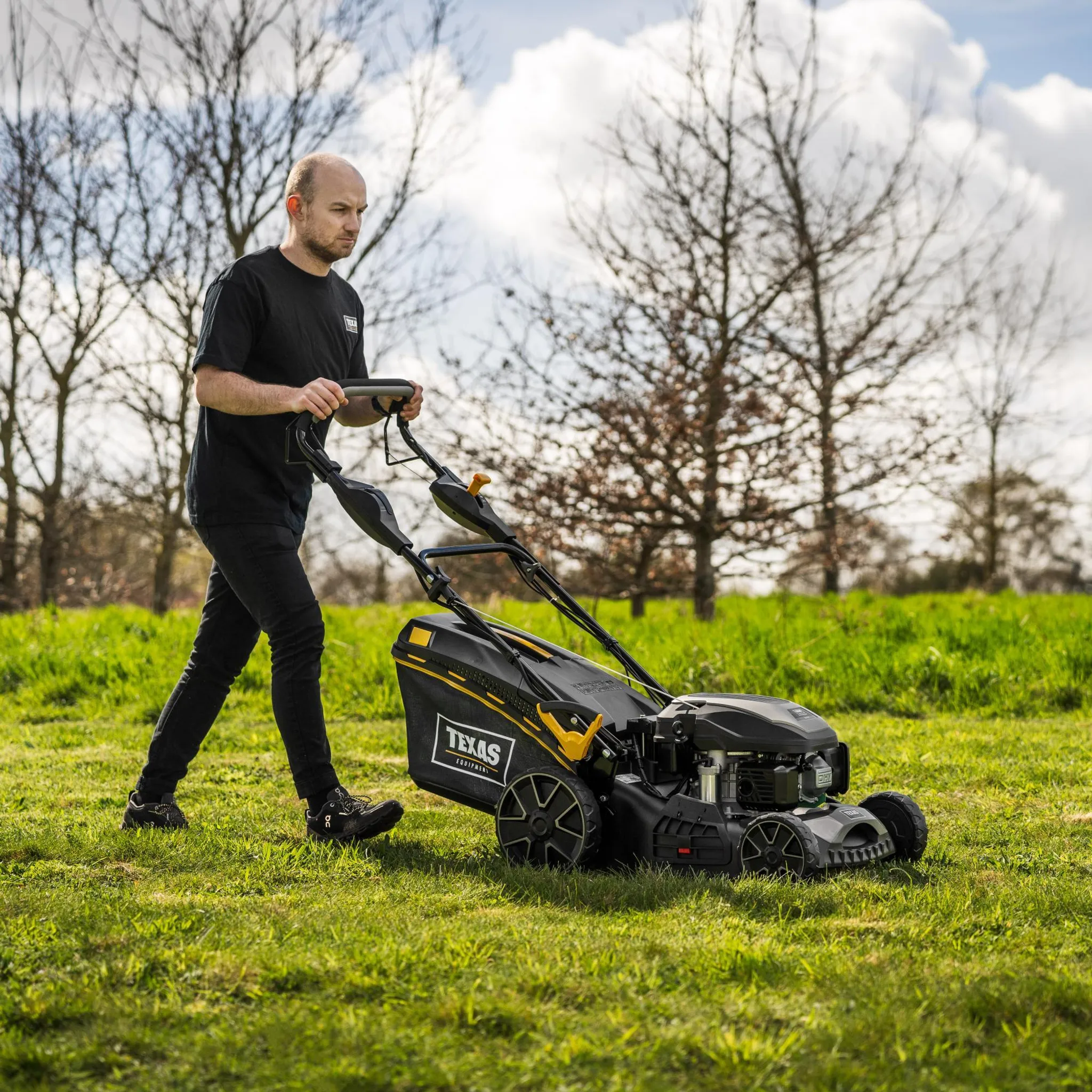 TEXAS Rasenmäher Razor 4651TR/WE (4-Takt Benzinmotor, 46 cm Schnittbreite, 2600 Watt Leistung, Radantrieb, Elektrostart, 65 Liter Fangkorb, Mulchkit) – Bild 8