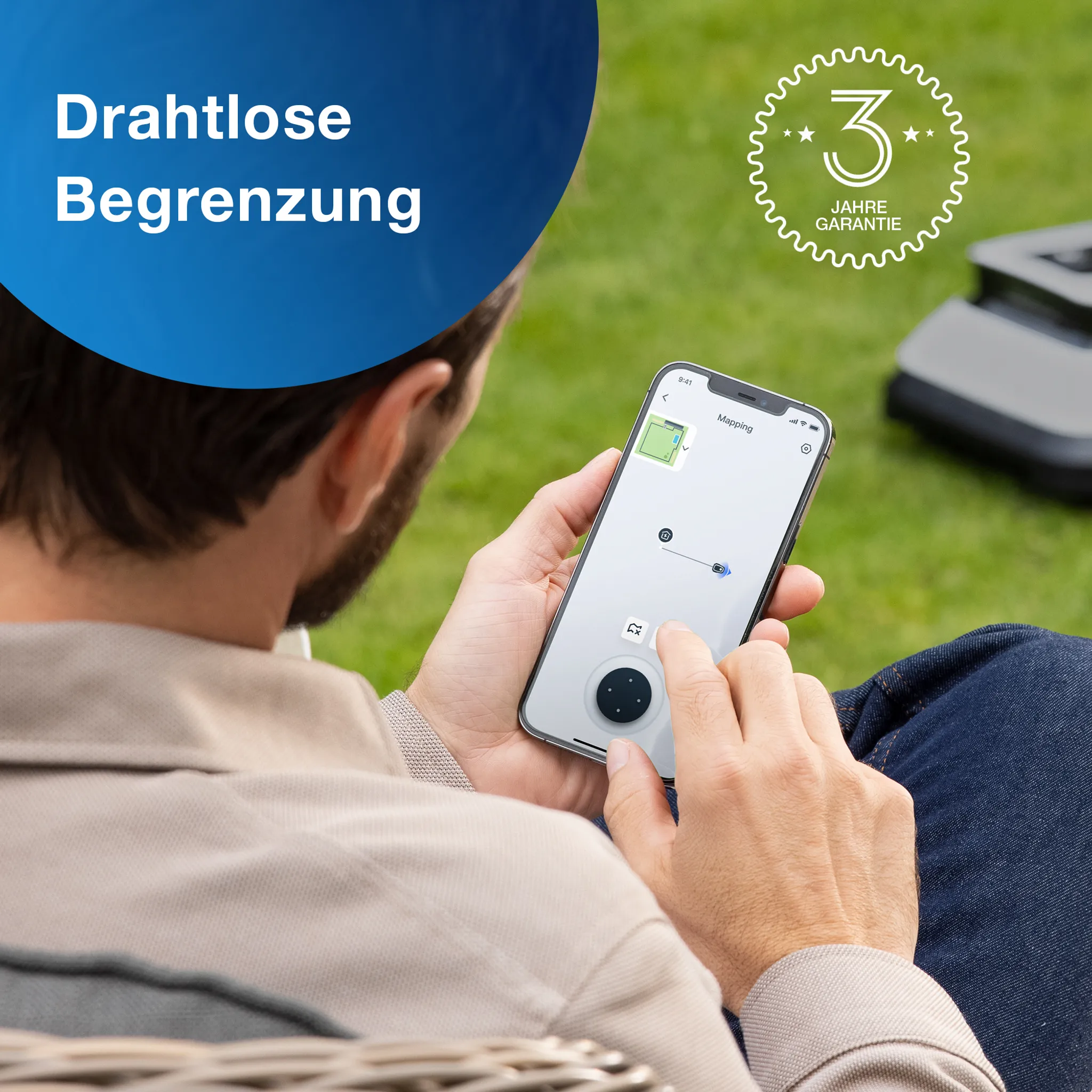 Ecovacs GOAT G1-800, Mähroboter, Drahtlose Begrenzung, IPX6 Wasserdicht – Bild 7