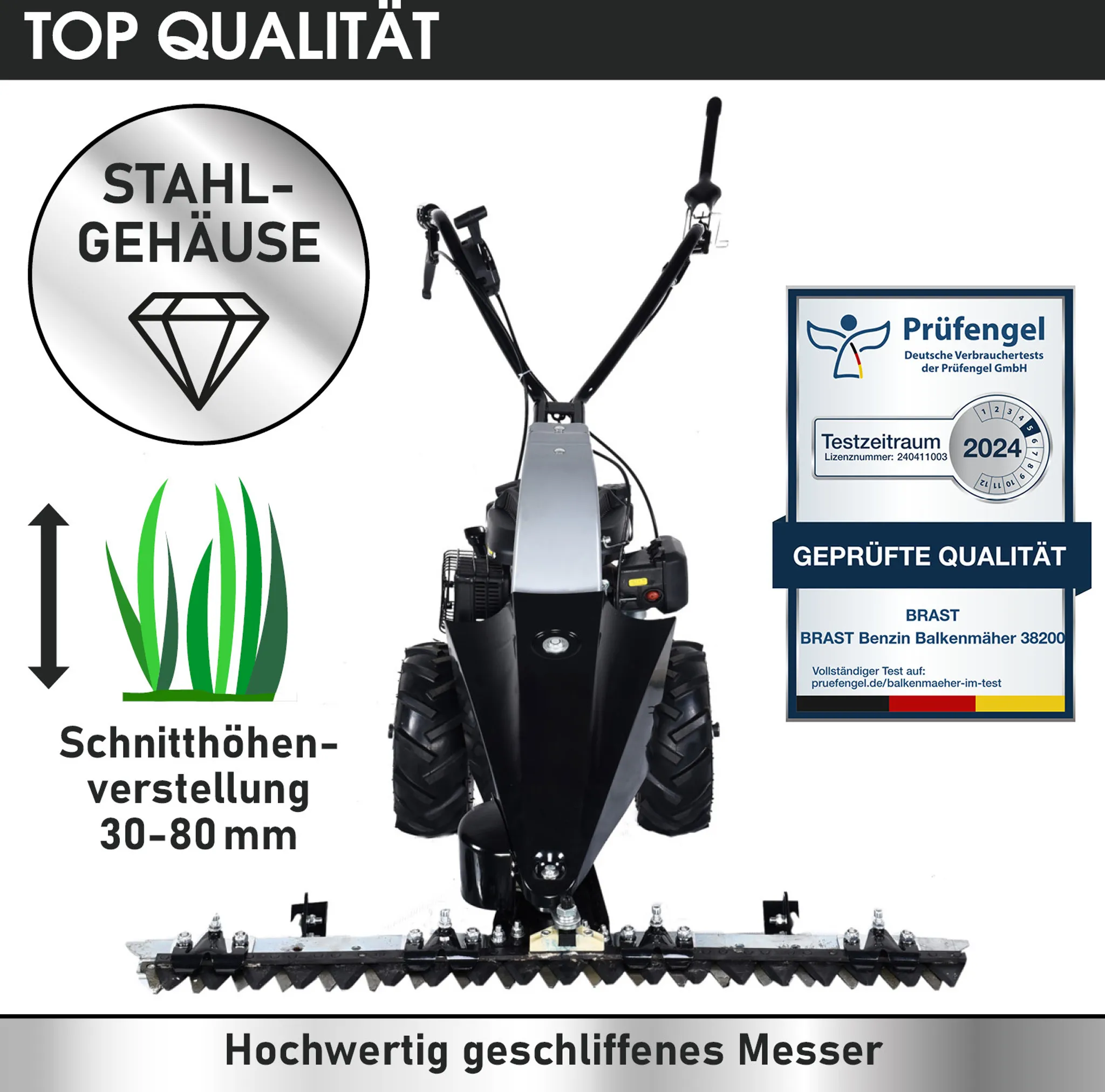 BRAST Benzin Balkenmäher 38200 – Bild 5