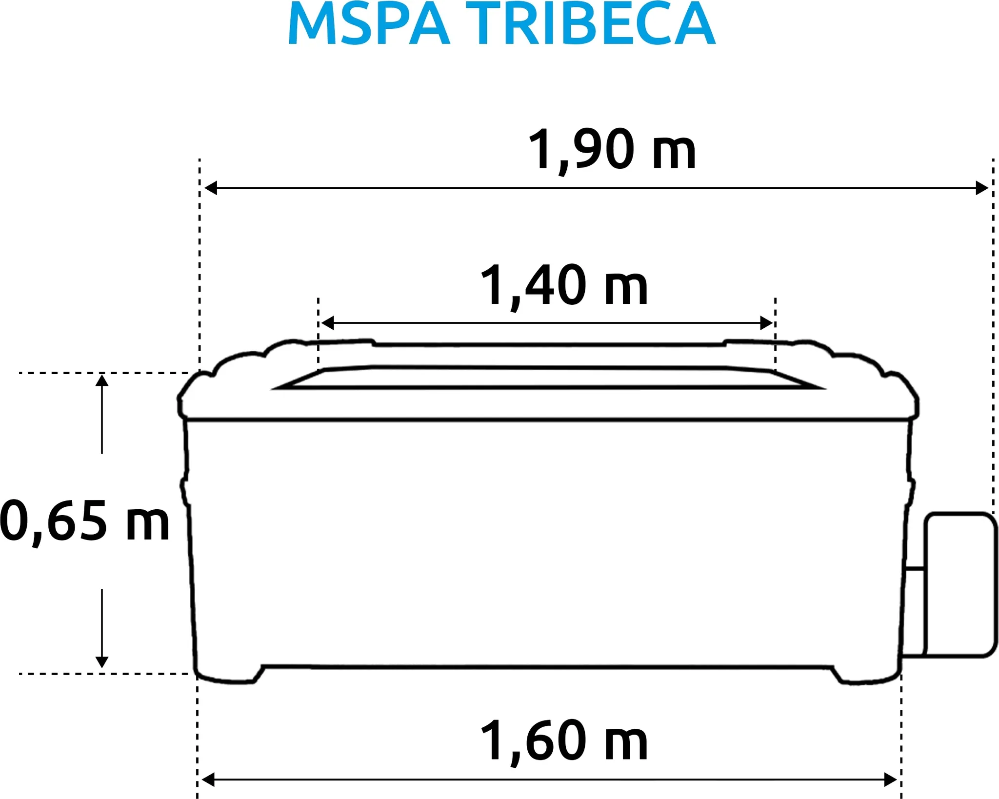 MARIMEX Tribeca F-Tr062W Whirlpool 850 L 11400268 – Bild 2