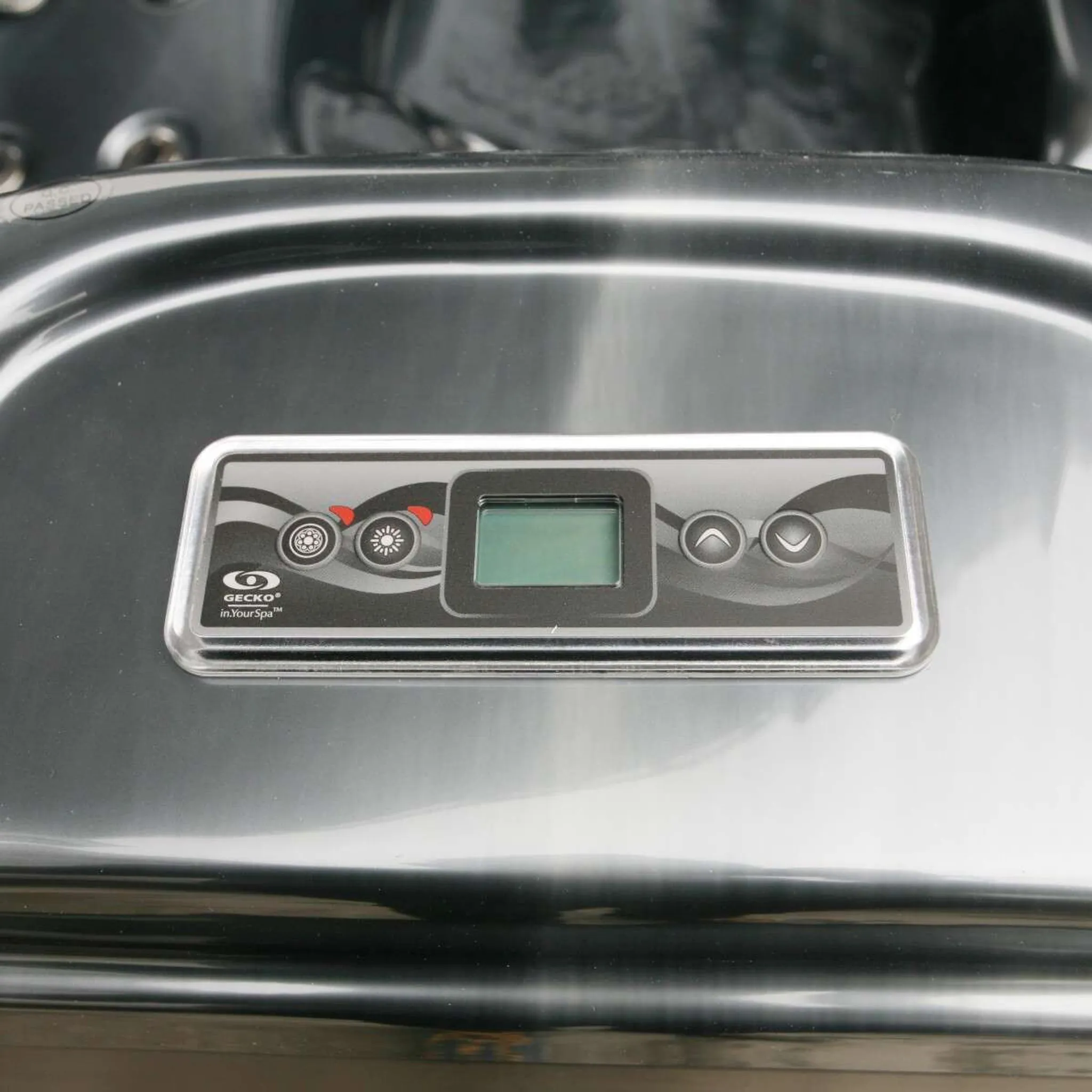 Outdoorwhirlpool TAHITI Pearl Shadow Grau inkl. Abdeckung und Stiege - 200 x 200 x 88cm – Bild 8