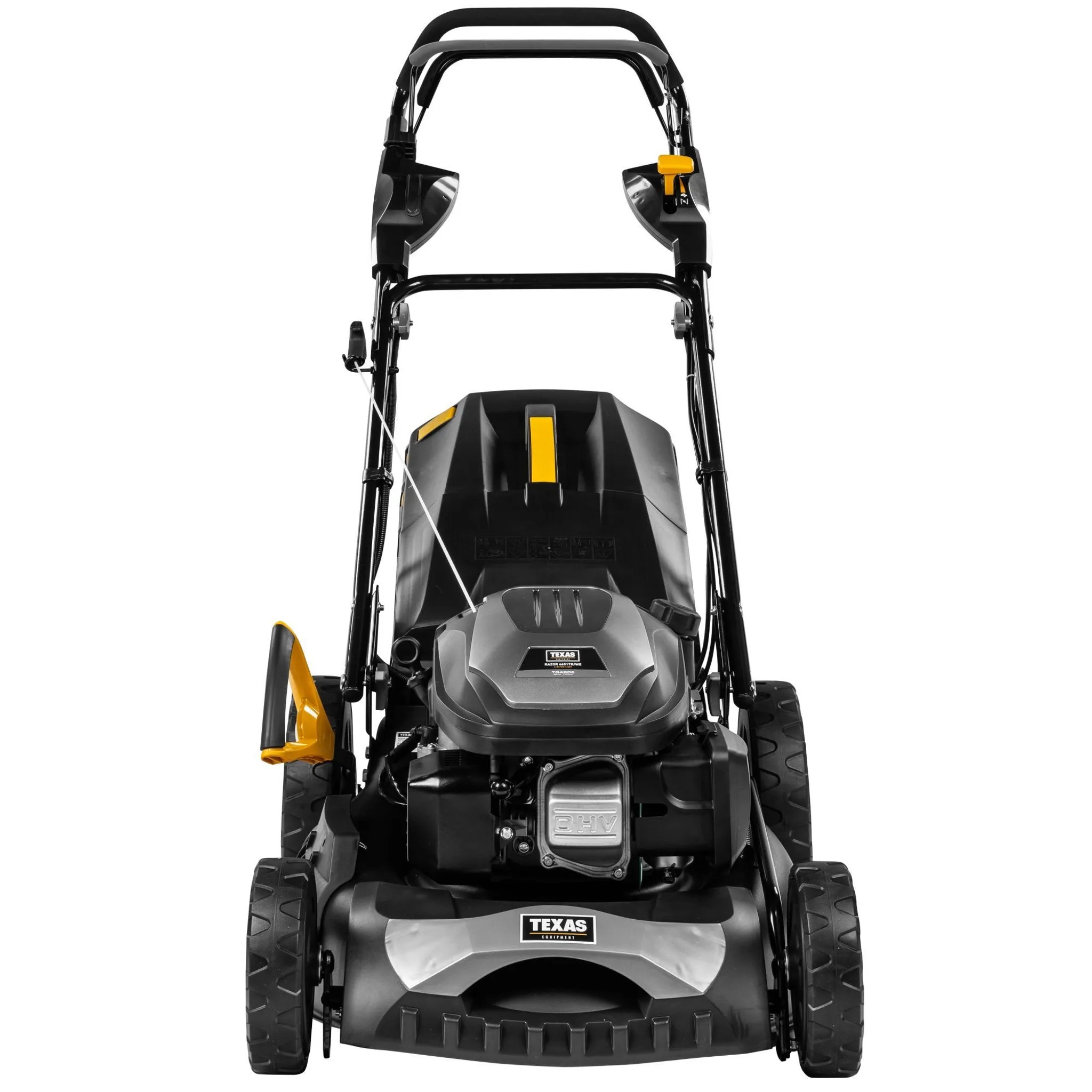 TEXAS Rasenmäher Razor 4651TR/WE (4-Takt Benzinmotor, 46 cm Schnittbreite, 2600 Watt Leistung, Radantrieb, Elektrostart, 65 Liter Fangkorb, Mulchkit) – Bild 3