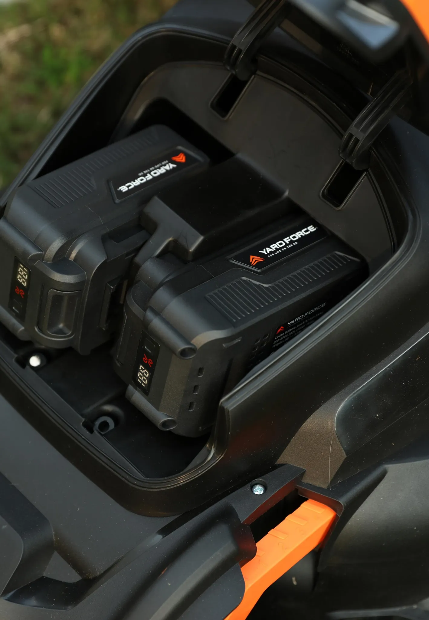 Yardforce Akku-Rasenmäher LM C40B mit siebenfacher Schnitthöhenverstellung orange-schwarz One Size – Bild 6