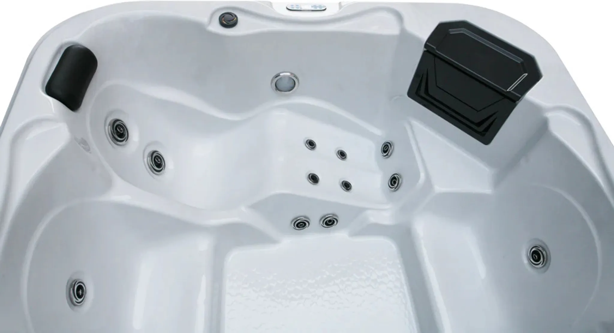 Outdoor Whirlpool Tirol inkl. Abdeckung und Stiege - 210 x 210 x 80cm – Bild 4