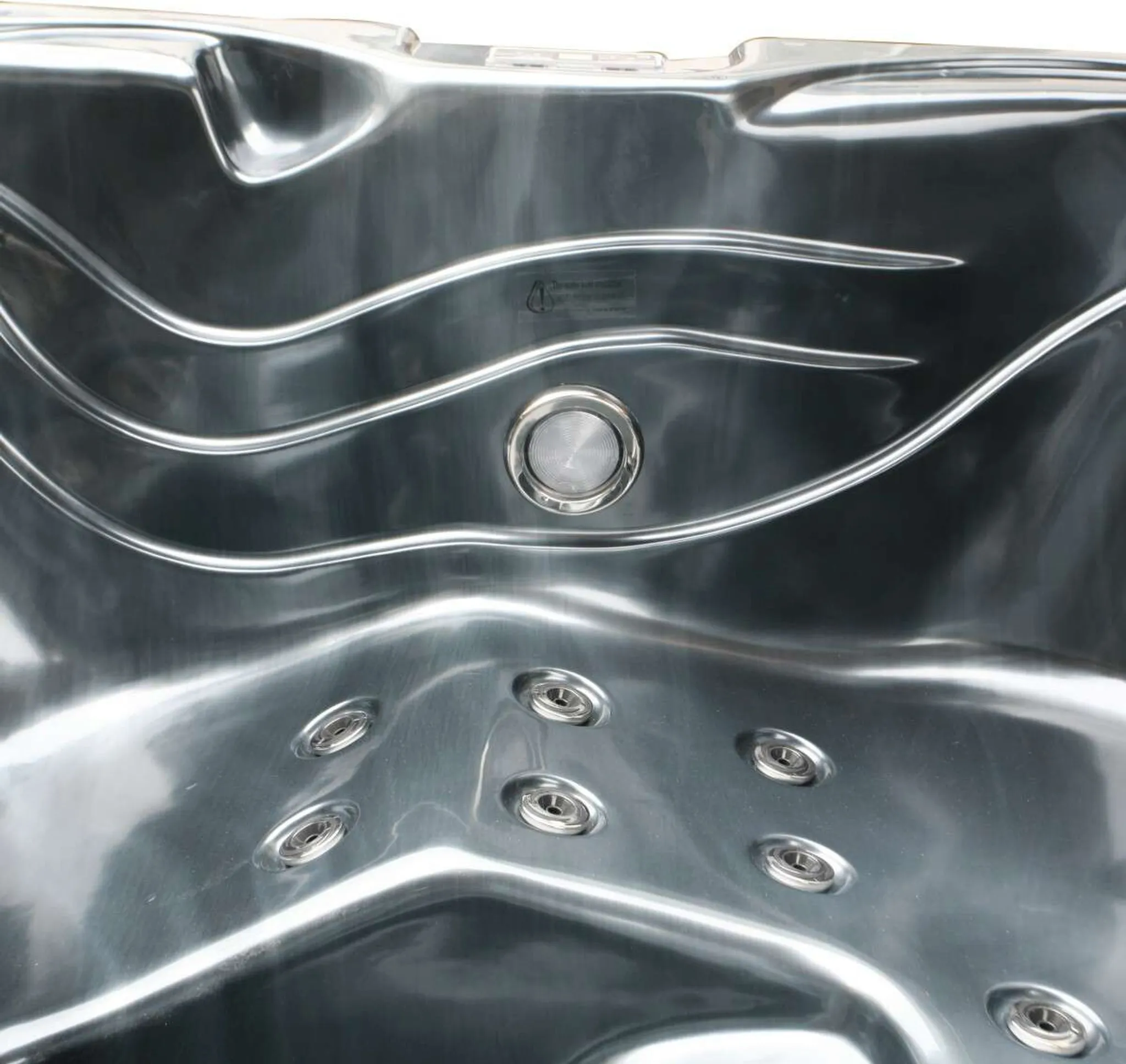 Outdoorwhirlpool TAHITI Pearl Shadow Grau inkl. Abdeckung und Stiege - 200 x 200 x 88cm – Bild 6