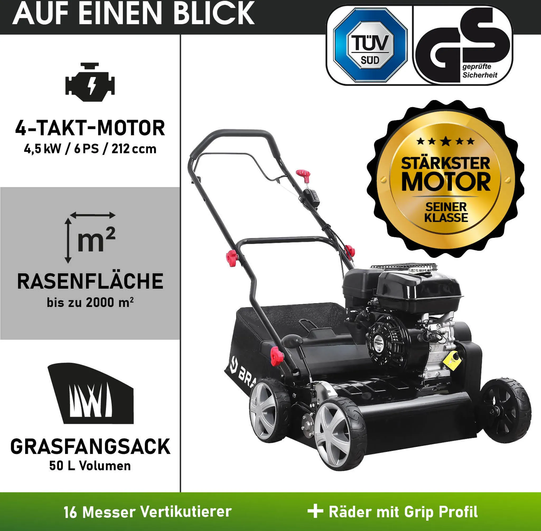 BRAST Benzin Vertikutierer 40212s – Bild 10