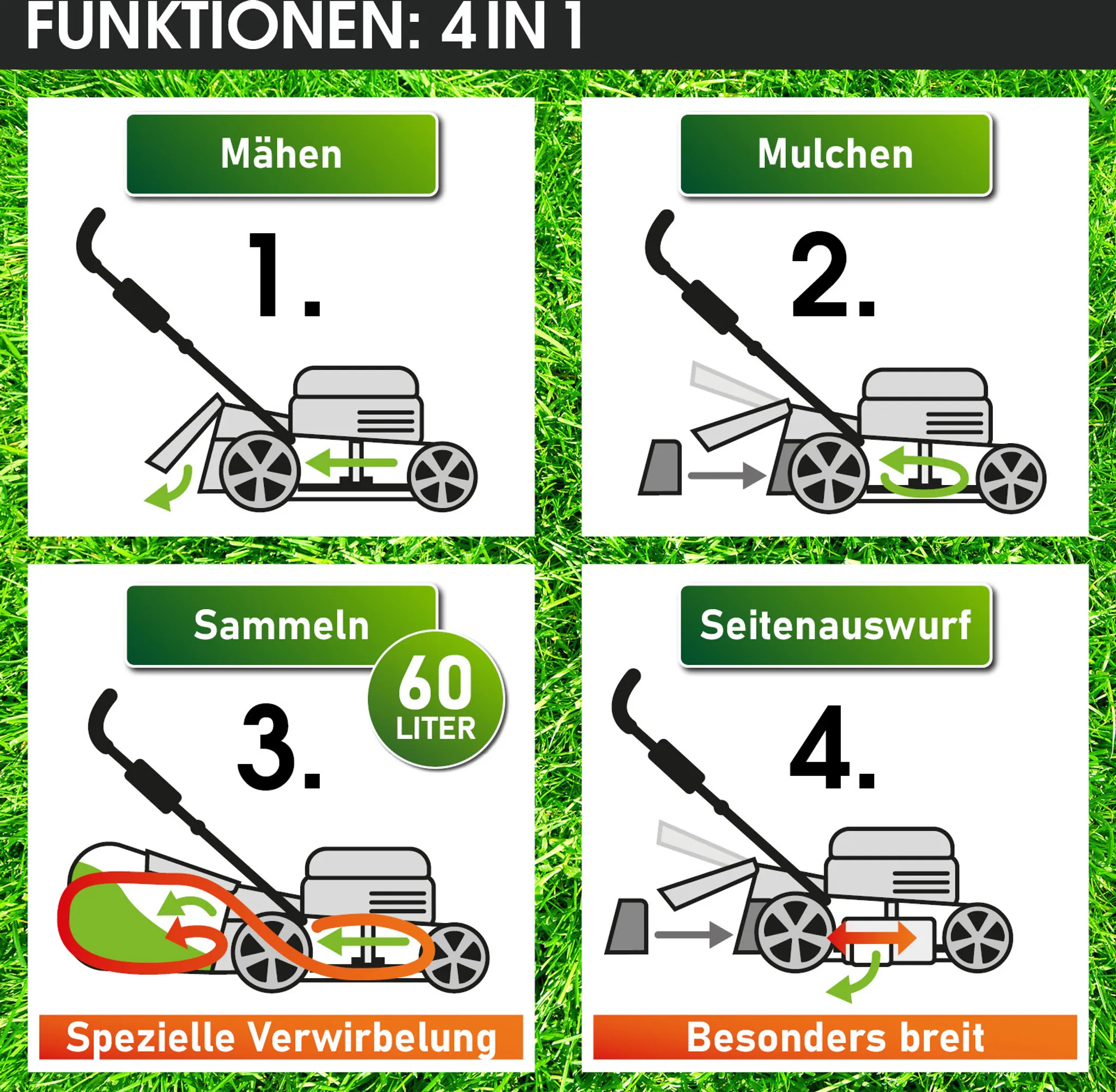 BRAST Benzin Rasenmäher 19224 SPEED – Bild 6