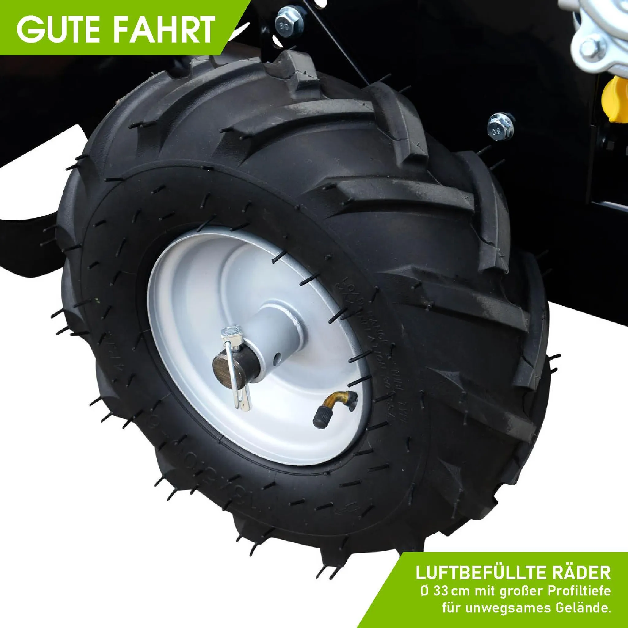 BRAST Motorhacke Gartenfräse Benzin | 5,15kW(7PS) | 50cm Arbeitsbreite | Stahlrahmen Transportrad & kabellos | BRB-AF-7000 – Bild 10