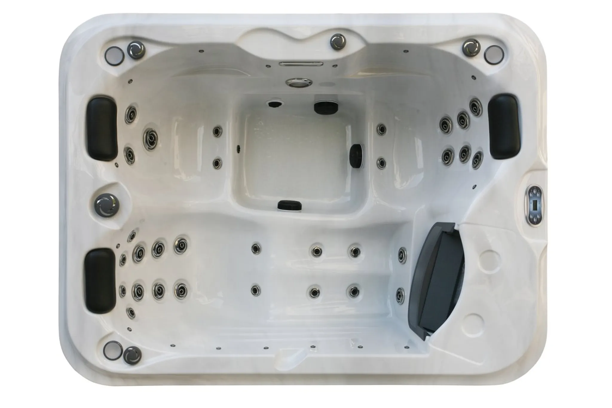 Outdoorwhirlpool FIJI Sterling Silver inkl. Abdeckung - 210 x 160 x 80cm – Bild 6