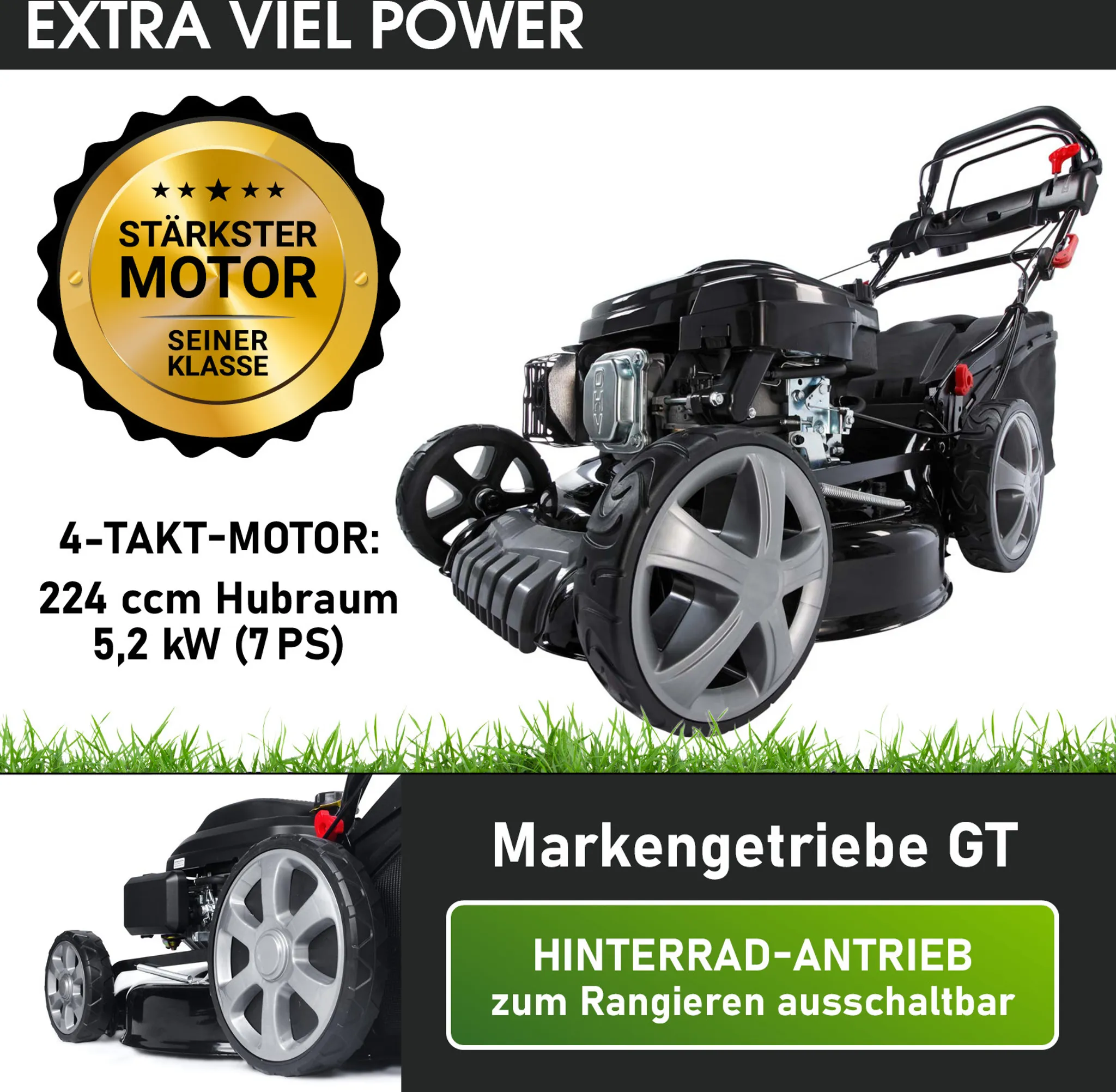 BRAST Benzin Rasenmäher 19224 – Bild 3