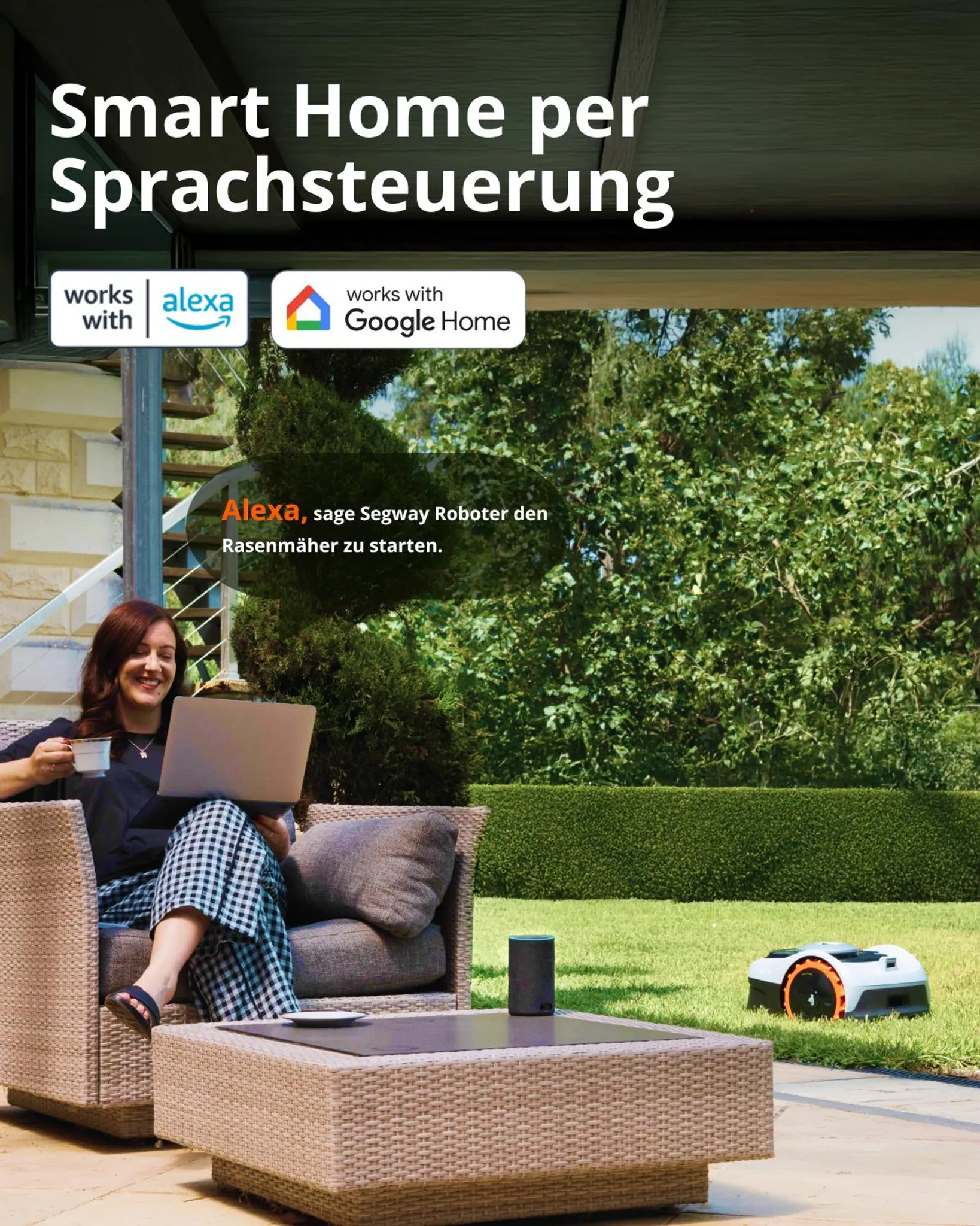 Navimow i105E+Garage S, Mähroboter ohne Begrenzungskabel, Empf. 500 m², Max. 600 m² – Bild 6