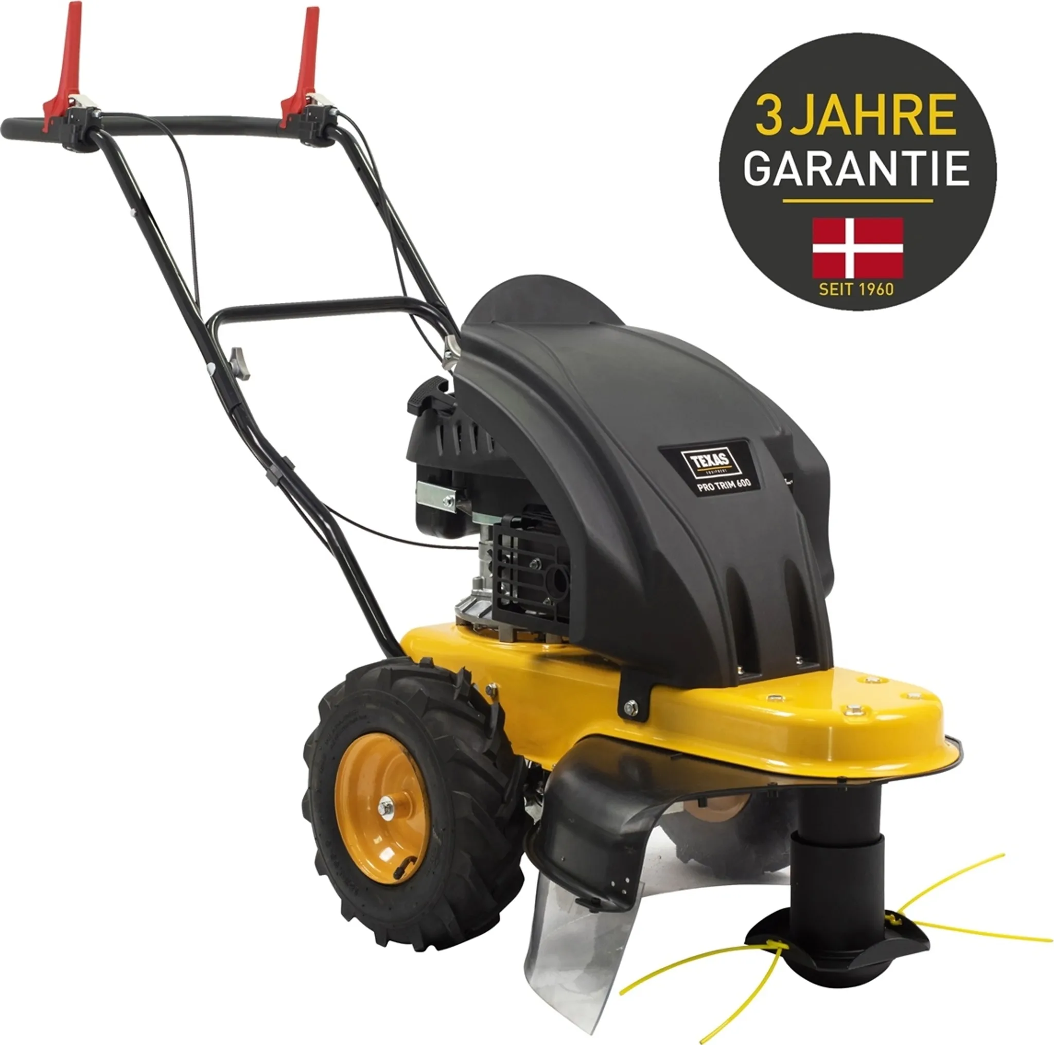 TEXAS Wiesenmäher Hochgrasmäher Benzin mit Radantrieb Balkenmäher Pro Trim 600TR