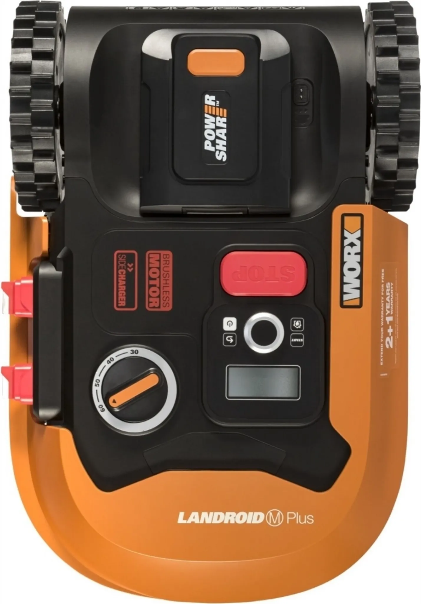 WORX 20V Akku-Mähroboter Landroid M500 Plus 18cm/500 m² mit App, IPX4 WR165E, inkl. Installationsmaterial – Bild 8