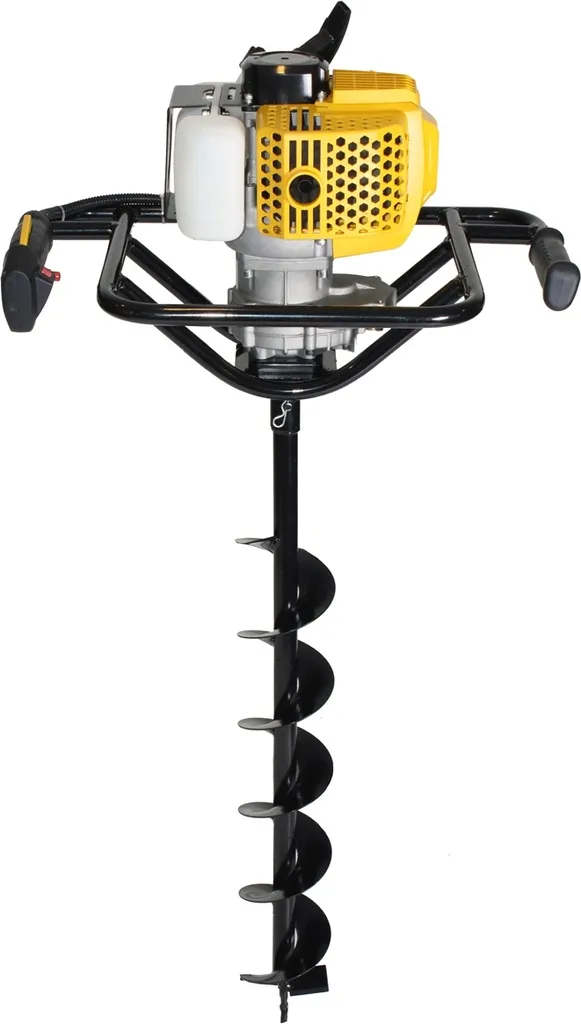 TEXAS Erdbohrer Erdlochbohrer Benzin Pfahlbohrer Erdbohrgerät EA5300 52ccm 1,9PS – Bild 3
