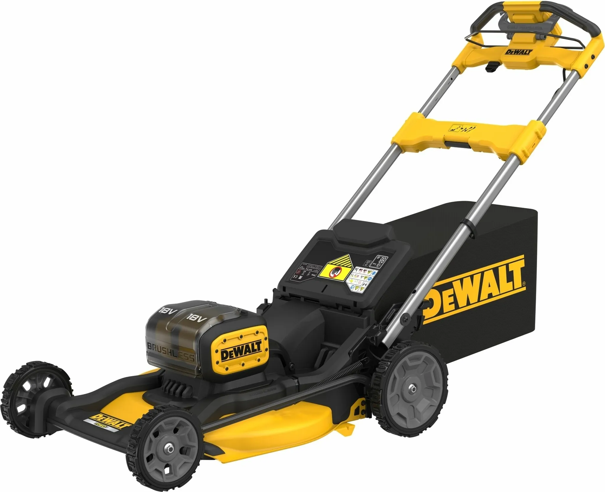 DeWalt DCMWSP156N-XJ 2x18 Volt Akku-Rasenmäher 53 cm, bl, mit hinterem Radantrieb, (ohne Akku & Netzteil)