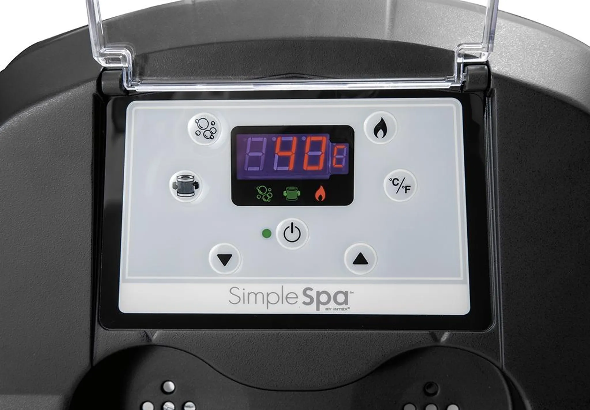 Aufblasbarer Whirlpool Intex Pure Spa - Ø180 x 66cm für 4 Personen - blau – Bild 7