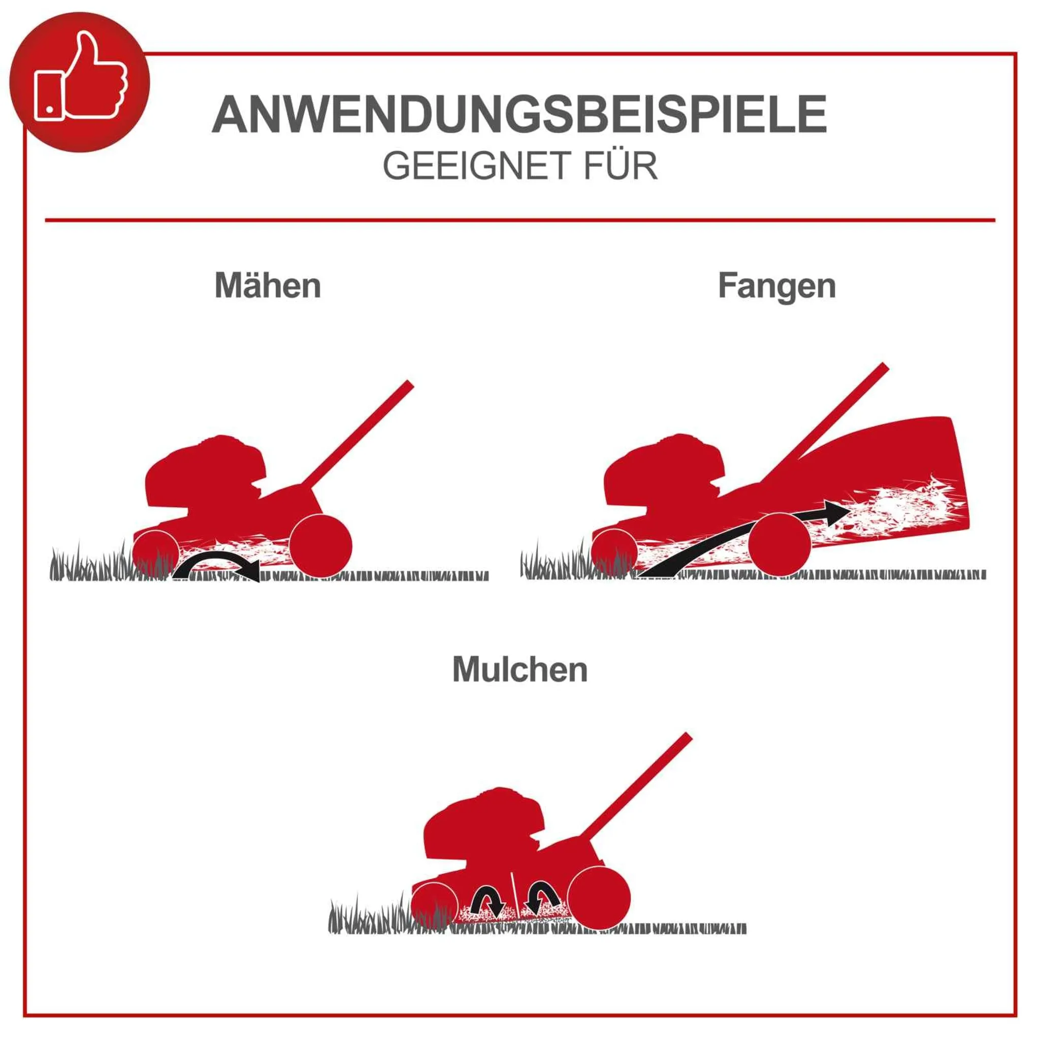 Scheppach Benzin Rasenmäher MS200-51E mit Radantrieb & E-Start | 51 cm Schnittbreite | 5,2 PS | 65 L Korb | 7 Stufen Höhenverstellung | inkl. Motoröl – Bild 4