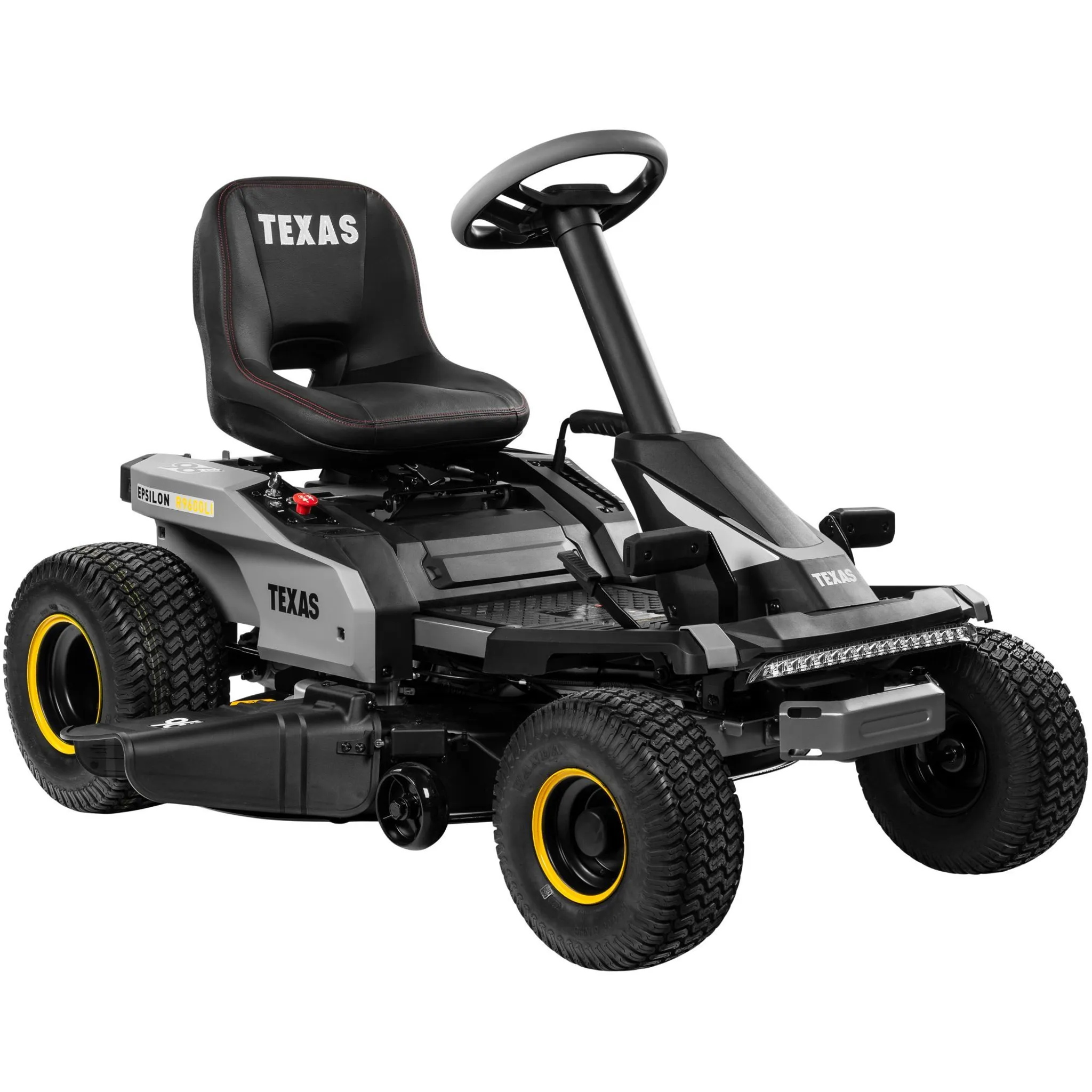 TEXAS Epsilon R9600Li Akku-Rasentraktor mit 96 cm Schnittbreite & 72V Power