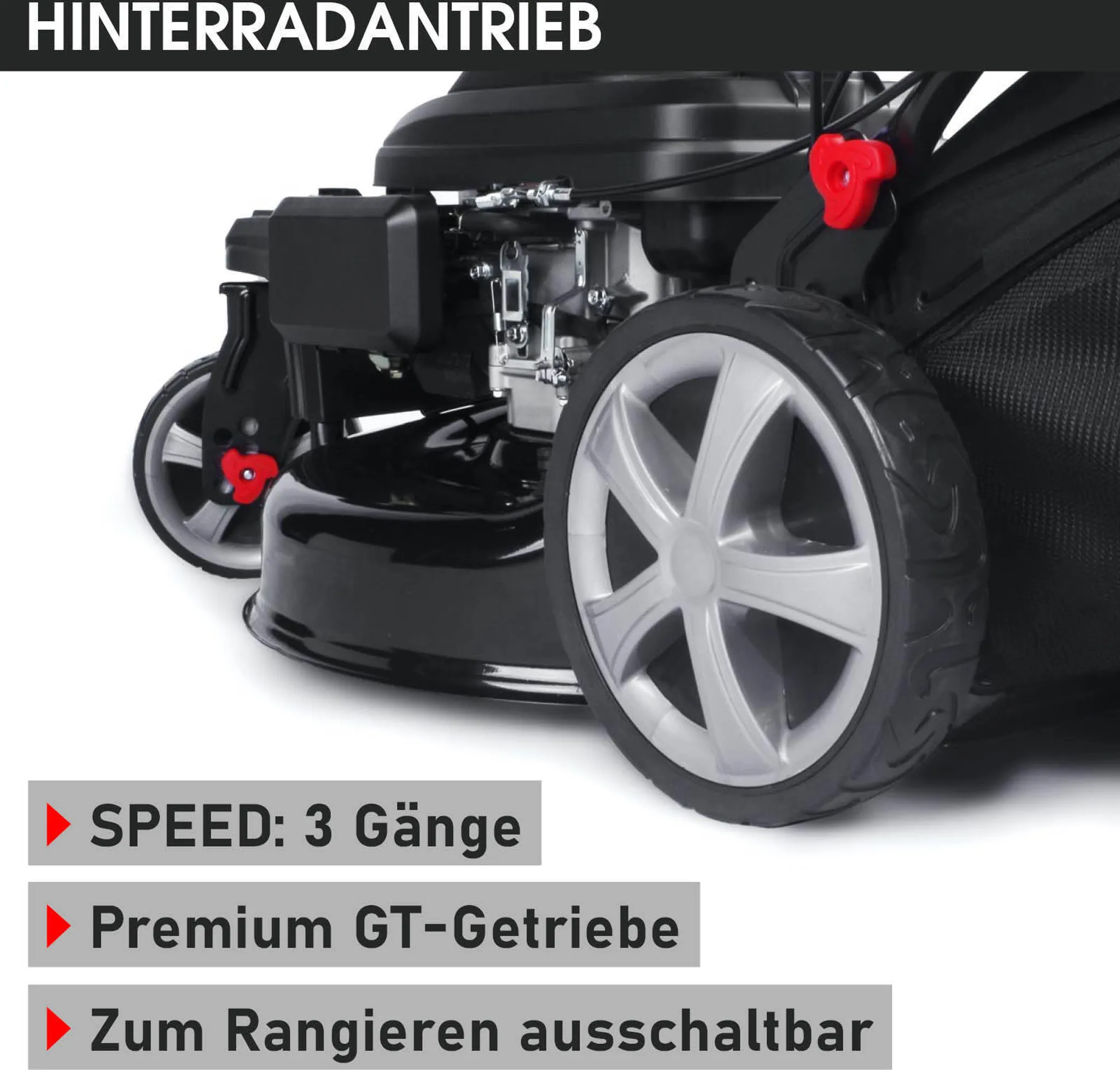 BRAST Benzin Rasenmäher 21224 Trike ESTART SPEED – Bild 9