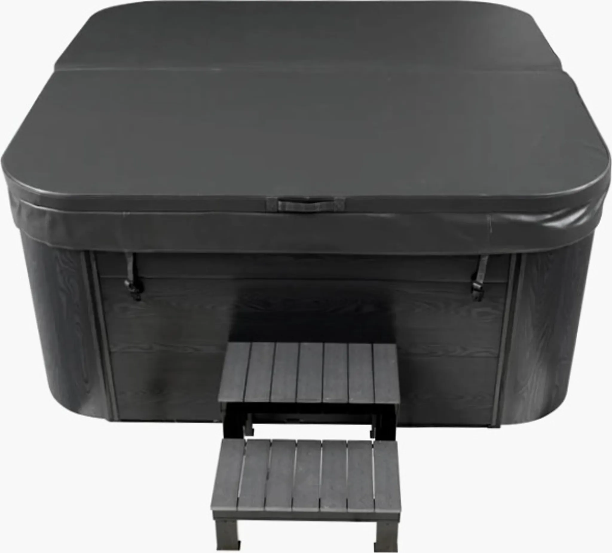 Outdoor Whirlpool Tirol inkl. Abdeckung und Stiege - 210 x 210 x 80cm – Bild 7