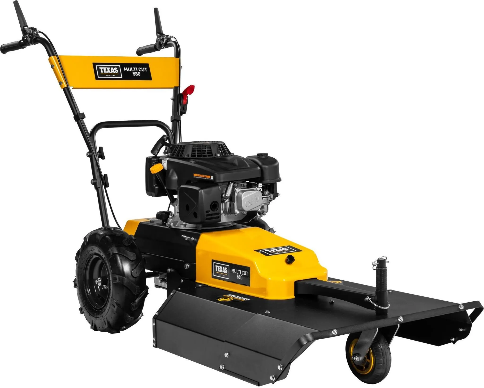Texas Profi Wiesenmäher Hochgrasmäher Rasenmäher Benzin mit Antrieb Radantrieb Multi Cut 580TG | 224cm³ | 4-Takt | 6,1 PS | 58cm Schnittbreite