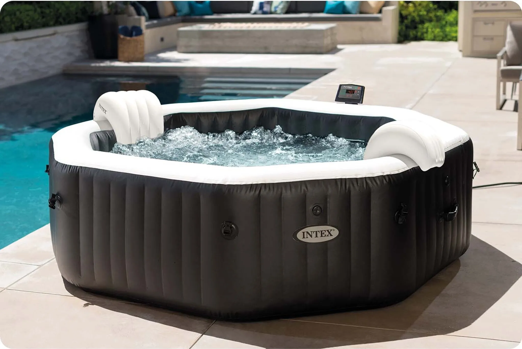 INTEX Whirlpool aufblasbar 4 Personen – Hydromassage – Bild 2