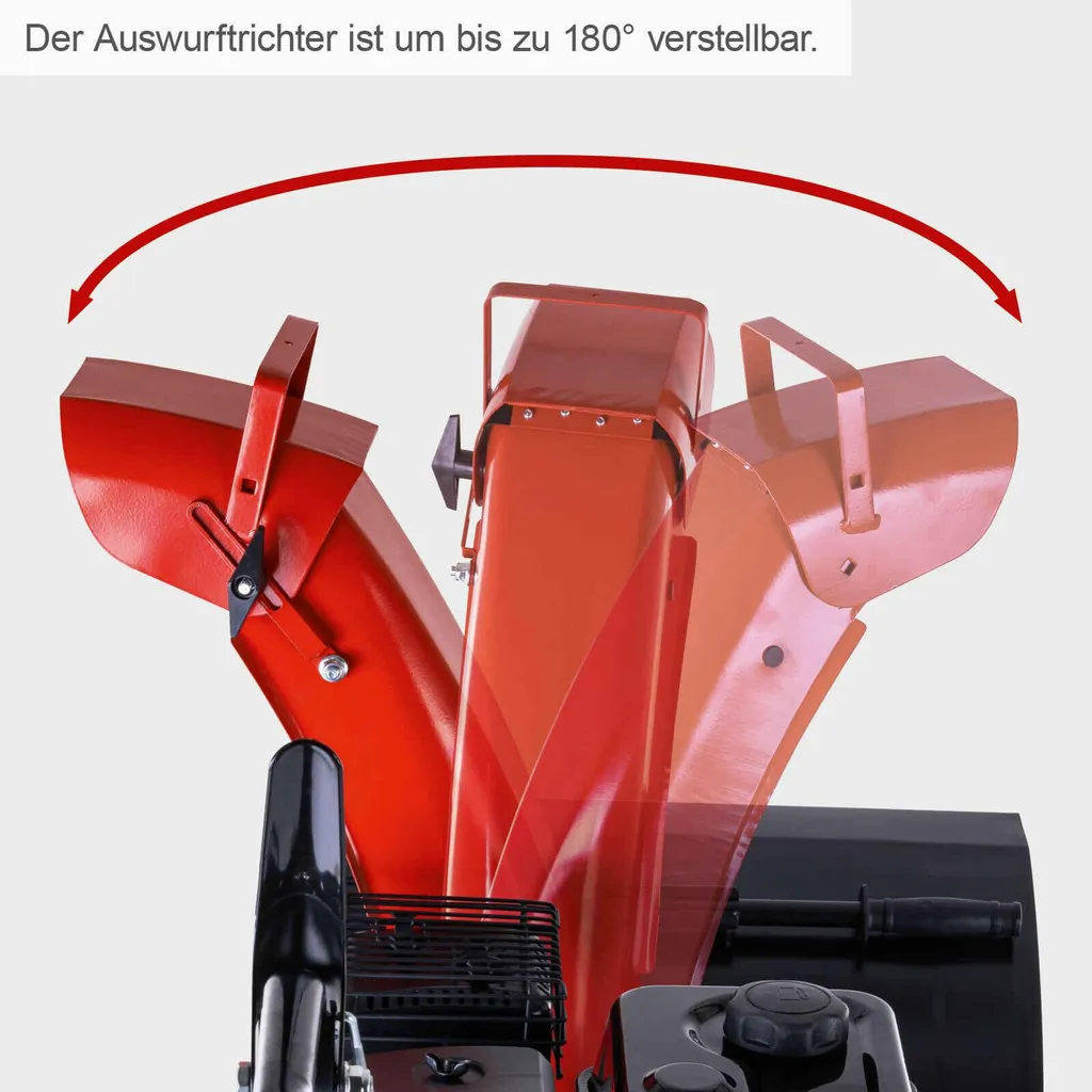 Scheppach Benzin-Schneefräse ST570 | 4-Takt-Benzinmotor mit 4,1 kW / 5,6 PS | 57cm Breite / 53,5 cm Höhe | 6 m Wurfweite | Radantrieb | 8 Gänge – Bild 7