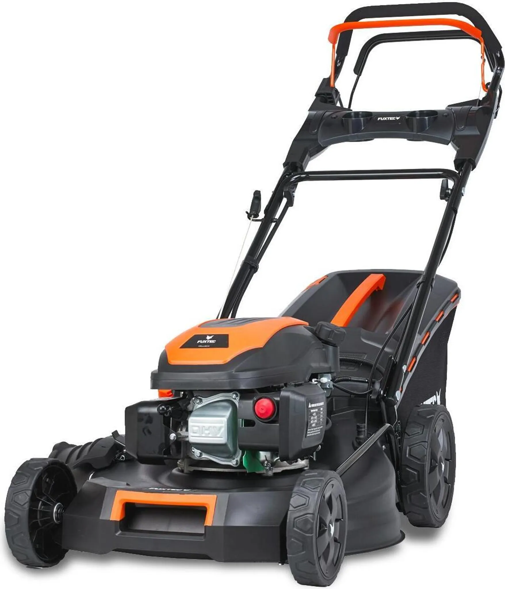 FUXTEC 4in1 Benzin Rasenmäher FX-RM5170es - 170ccm | 51cm | 28Kg | 4-Takt | E-Start | Mulchfunktion | Seitenauswurf | 60L | EasyClean | bis 1000m²