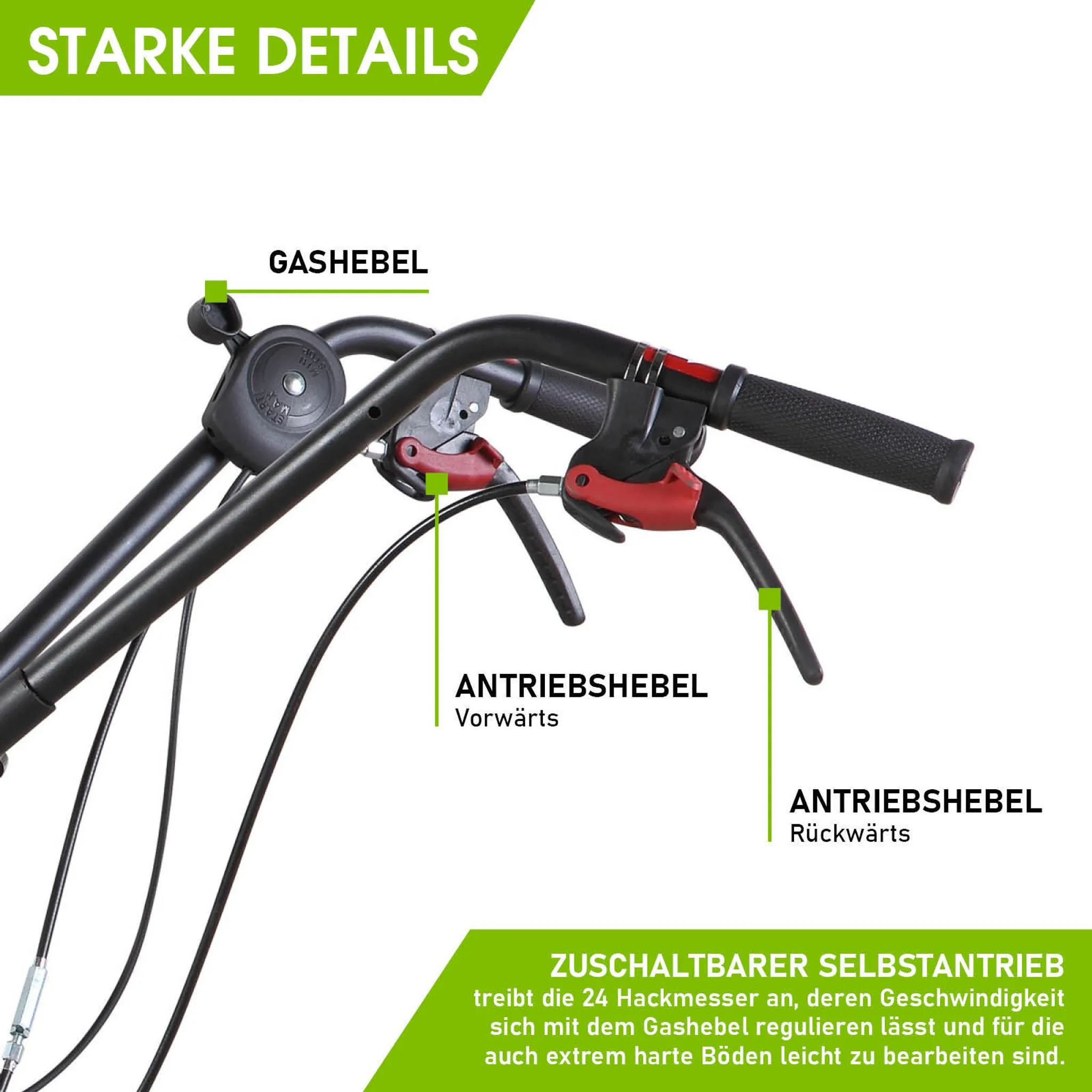 BRAST Benzin Gartenfräse 6000 – Bild 7