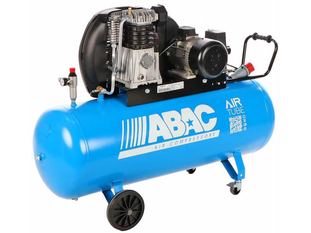 ABAC EXP A39B 270 CT3 – Drehstrombetriebener Elektroluftkompressor mit Riemenantrieb – 3-PS-Motor – 270 Liter – Bild 4