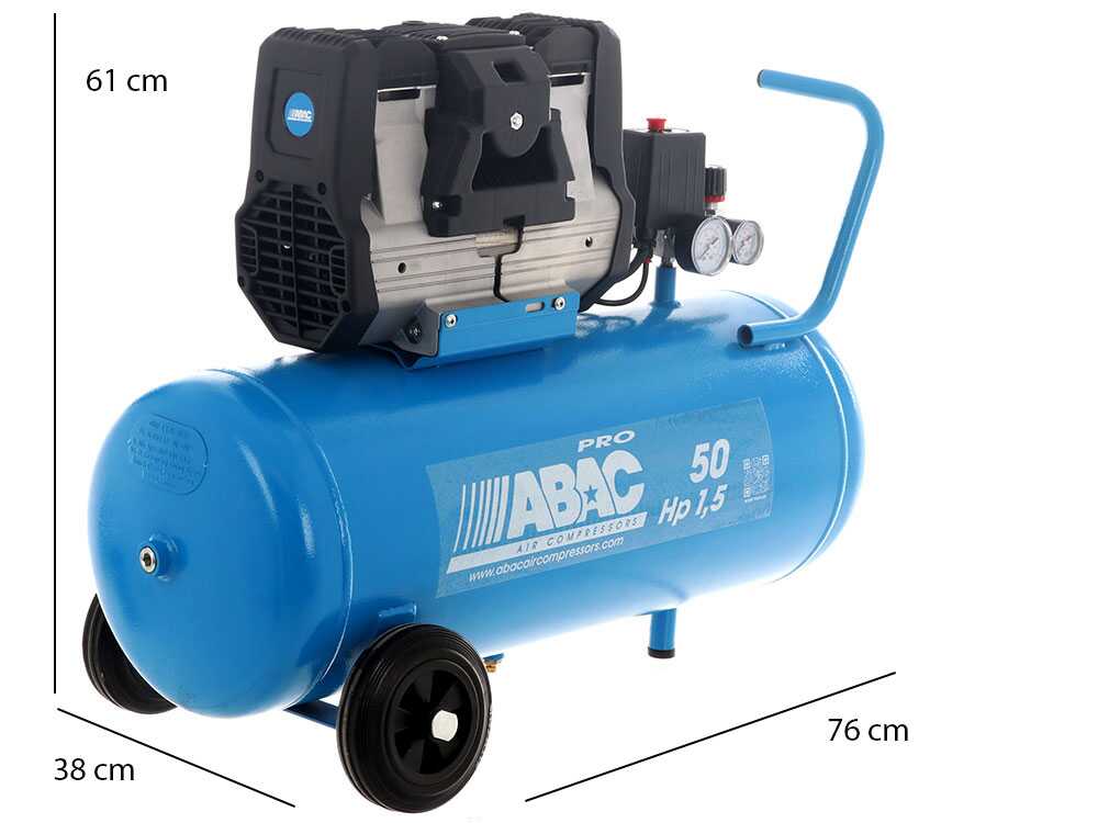 ABAC MONTECARLO OS15P - Schallgedämpfter, ölfreier, einphasiger elektrischer Luftkompressor - Motor 1,5 HP - 50 lt