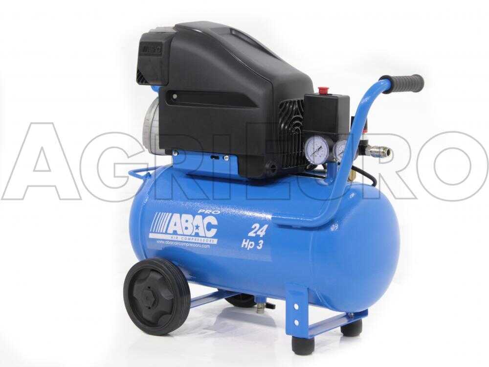 ABAC POLE POSITION L30P - Einphasiger elektrischer Luftkompressor - Motor 3 PS - 24 Liter – Bild 4