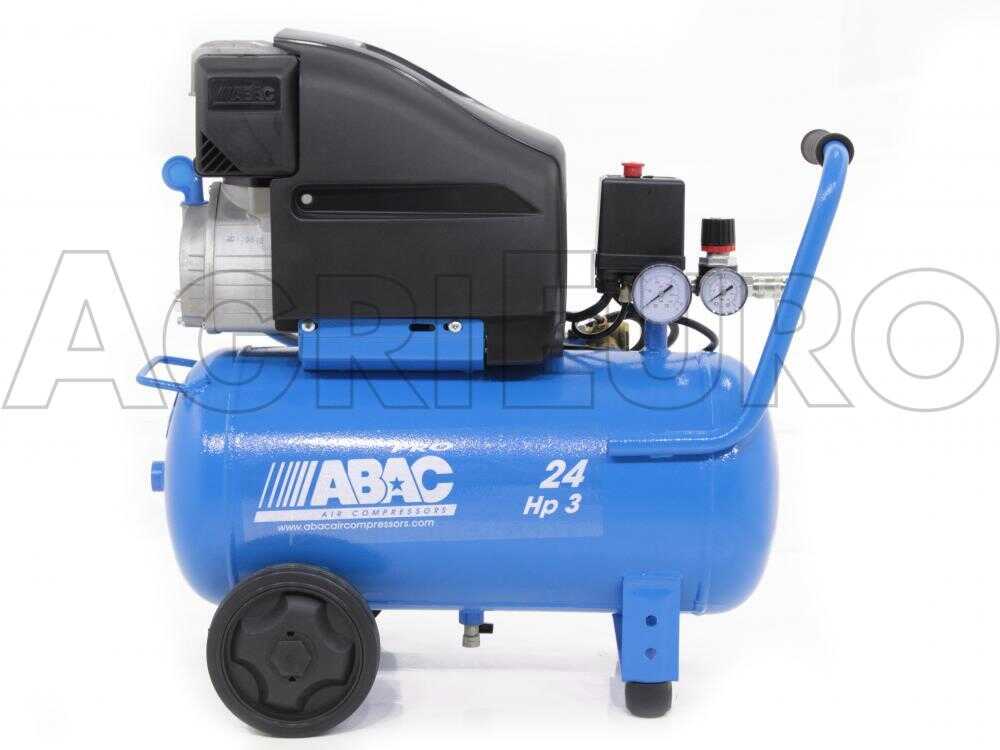ABAC POLE POSITION L30P - Einphasiger elektrischer Luftkompressor - Motor 3 PS - 24 Liter